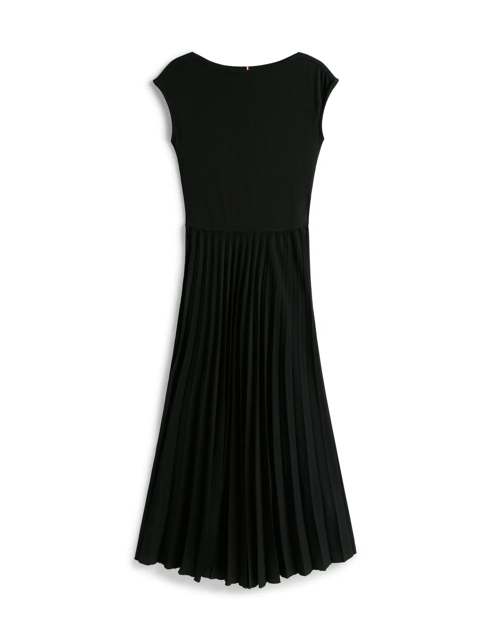 Tommy Hilfiger - 5X2 RIB MIDI F&F DRS - sukienki do kolan i midi - black - 5