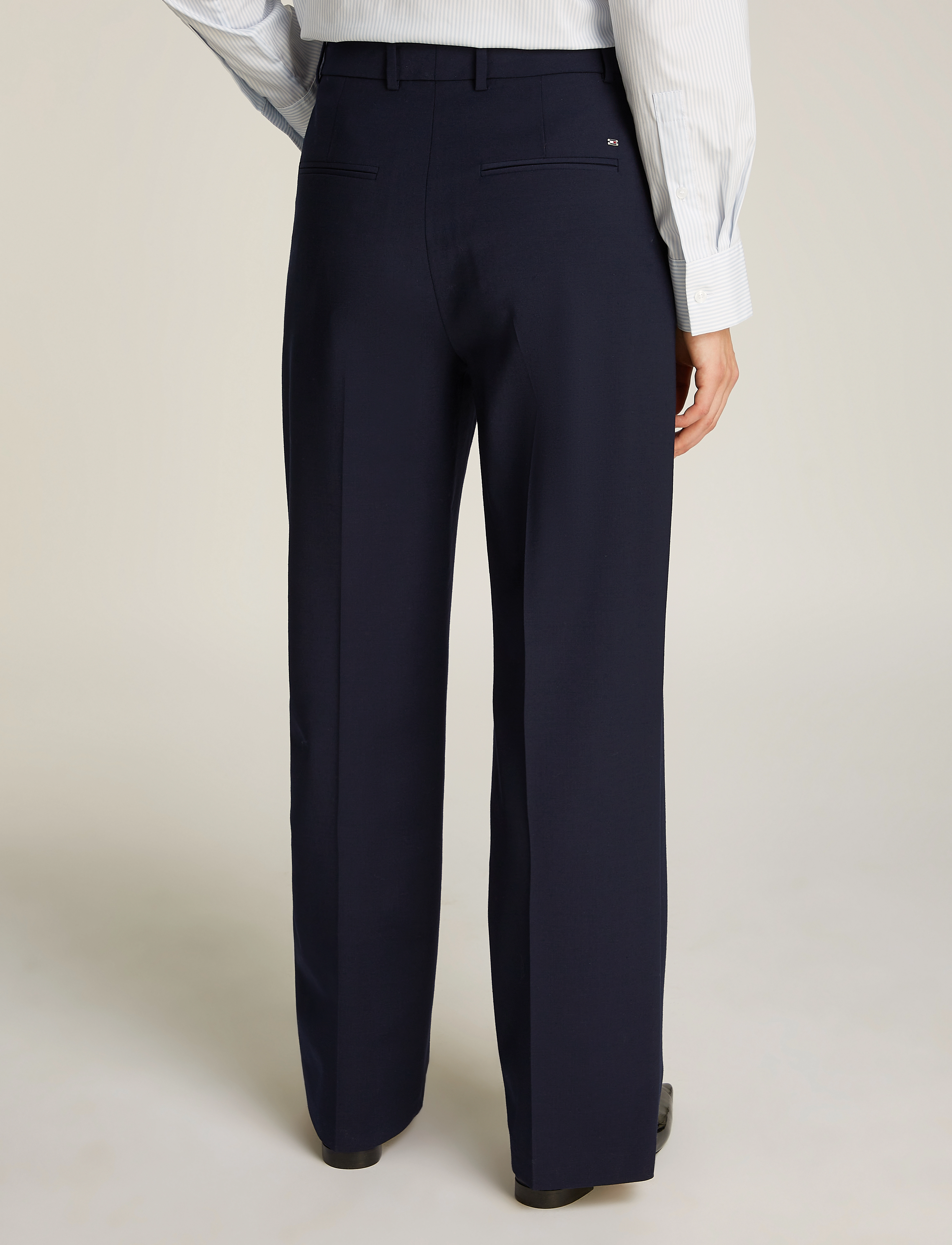 Tommy Hilfiger - COOL WOOL RELAXED STRAIGHT PANT - dark night navy - 2