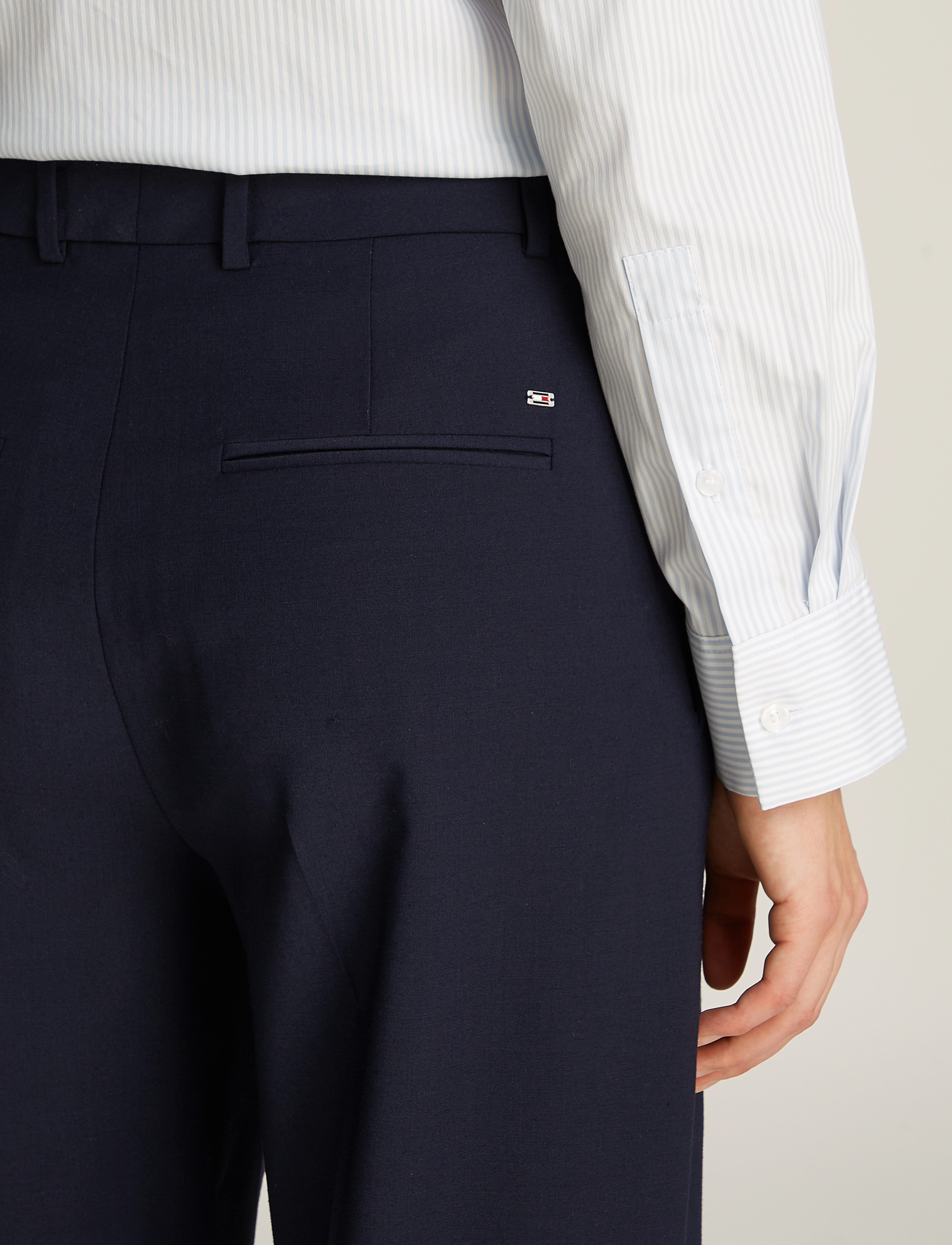 Tommy Hilfiger - COOL WOOL RELAXED STRAIGHT PANT - dark night navy - 3