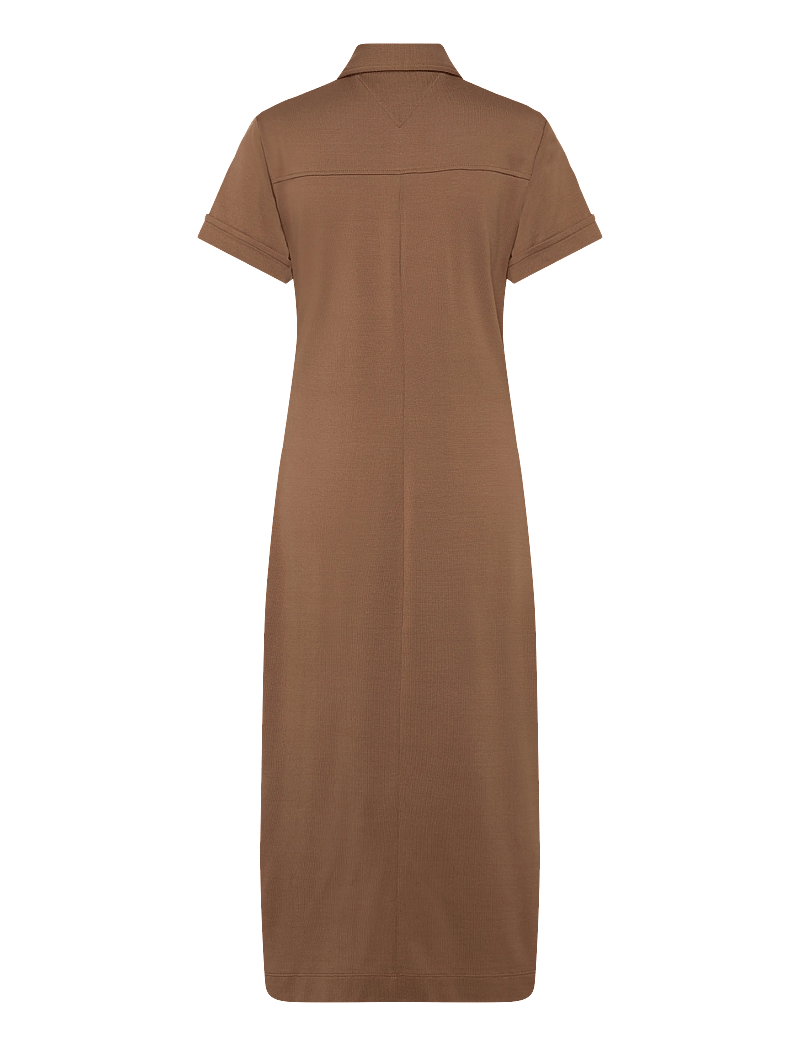 Tommy Hilfiger - GOLD BUTTON MIDI SHIRT DRS - skjortklänningar - hickory - 2