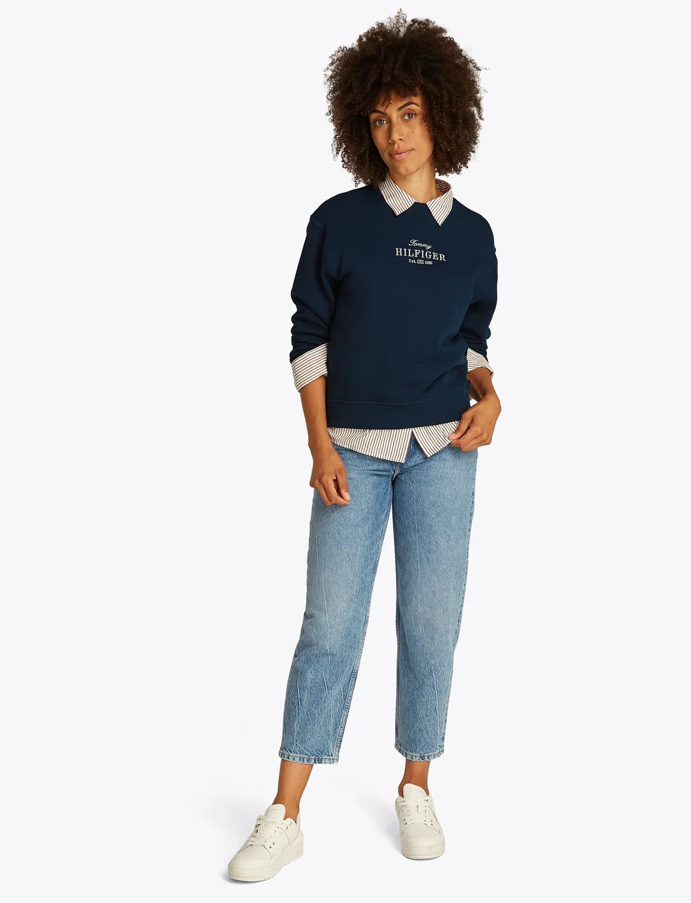 Tommy Hilfiger - REG HILFIGER SWEATSHIRT - alltags-style - dark night navy - 4