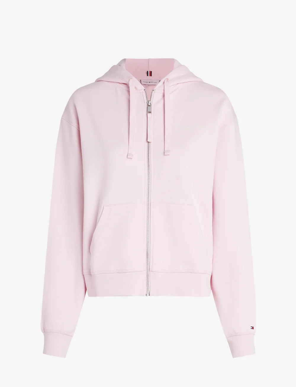 Tommy Hilfiger - REG SCRIPT ZIP HOODIE - hoodies - light pink - 1