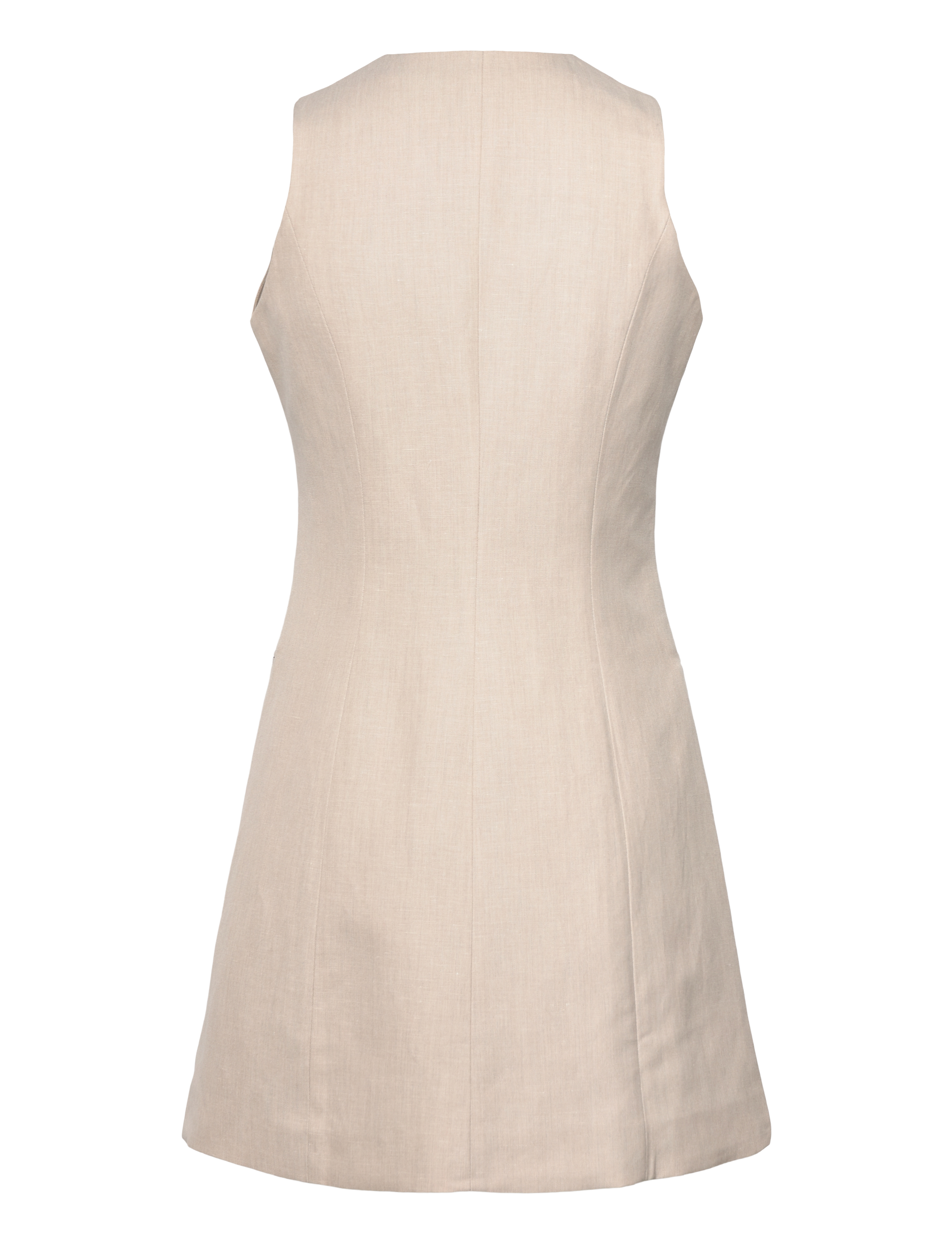 Tommy Hilfiger - LINEN MIX SLEEVELESS DRESS - korte kjoler - classic beige - 1