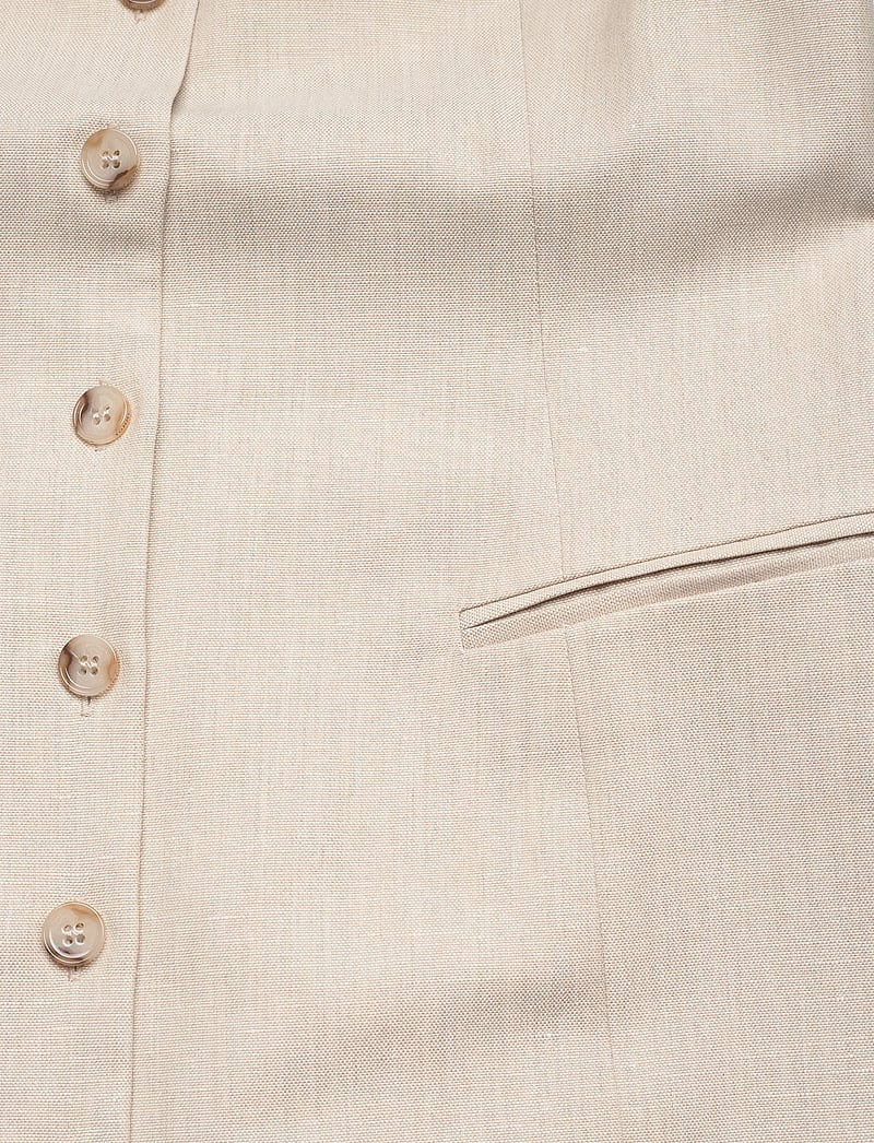 Tommy Hilfiger - LINEN MIX SLEEVELESS DRESS - kurze kleider - classic beige - 5