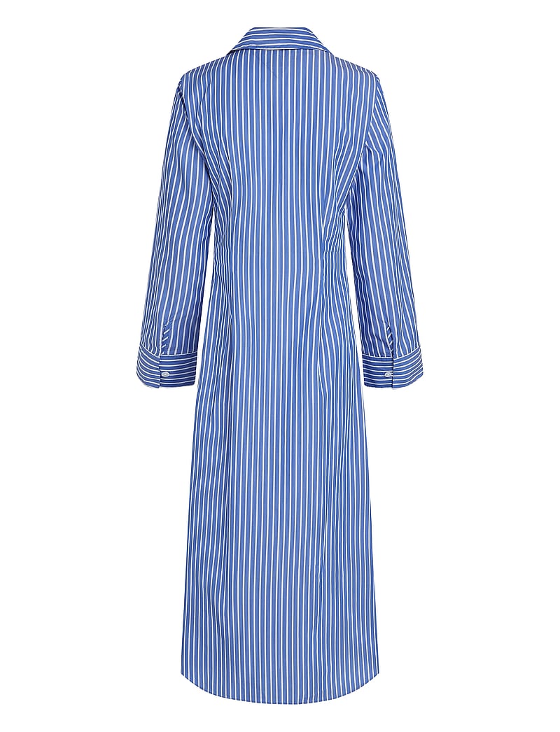 Tommy Hilfiger - SOFT CO KNOT LS SHIRT DRESS - skjortekjoler - stacking stp/ verona blue - 2