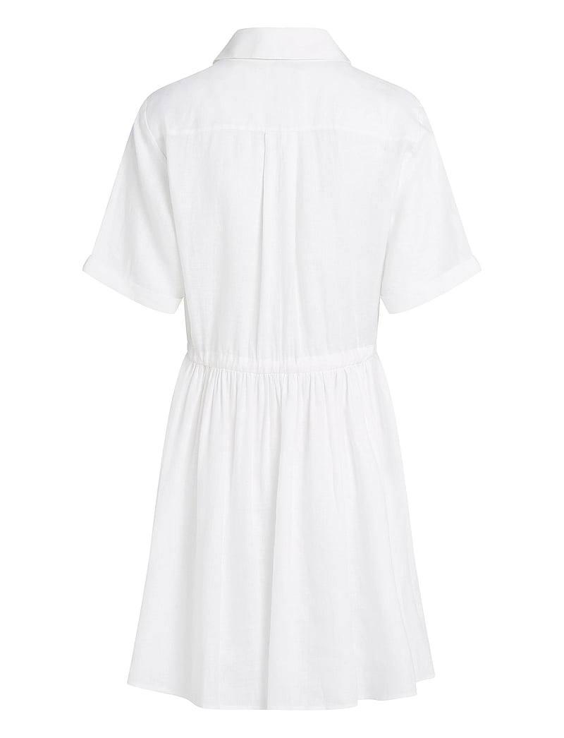 Tommy Hilfiger - ESS LINEN S/S SHORT DRESS - konfirmation - th optic white - 2
