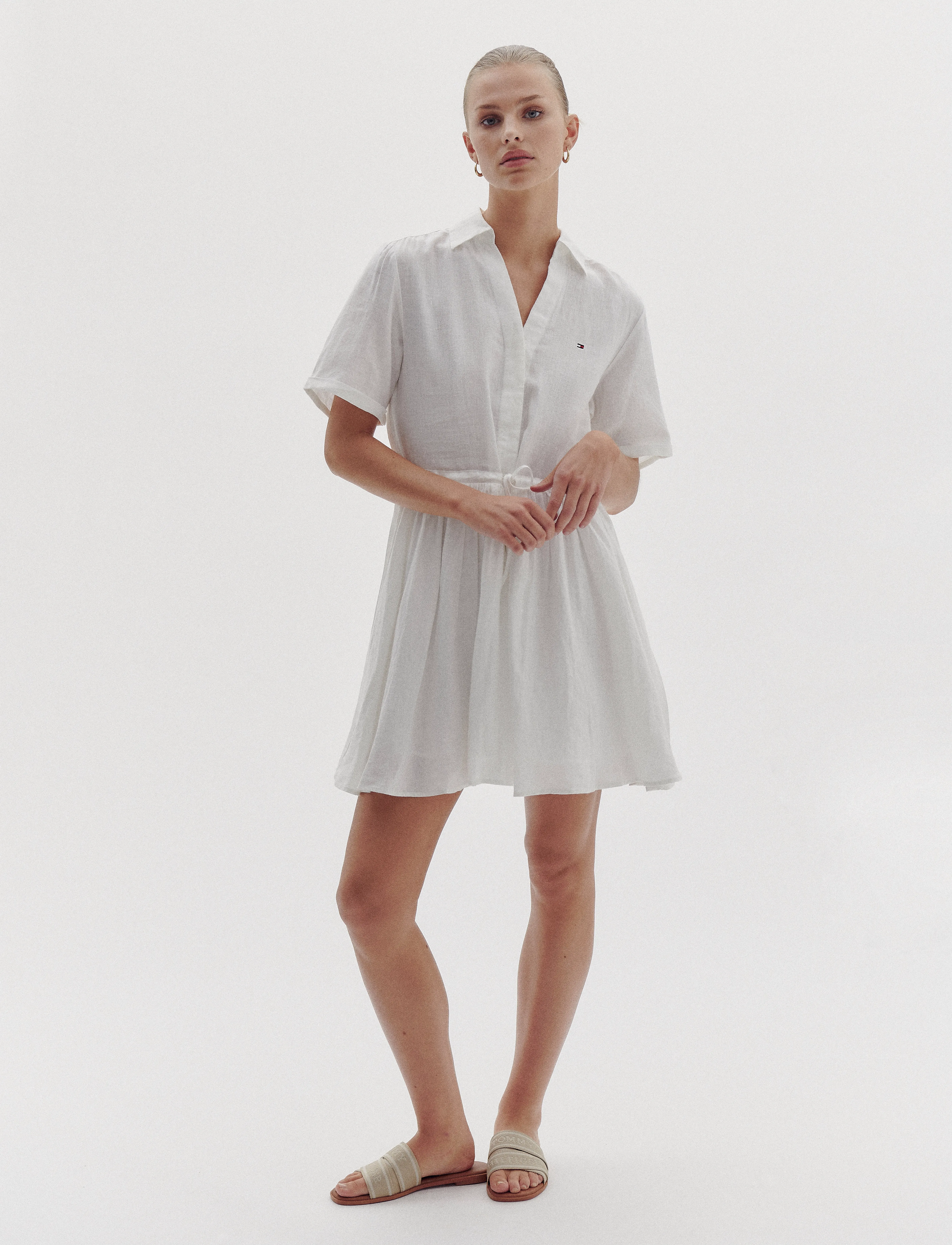 Ess Linen S/S Short Dress 2