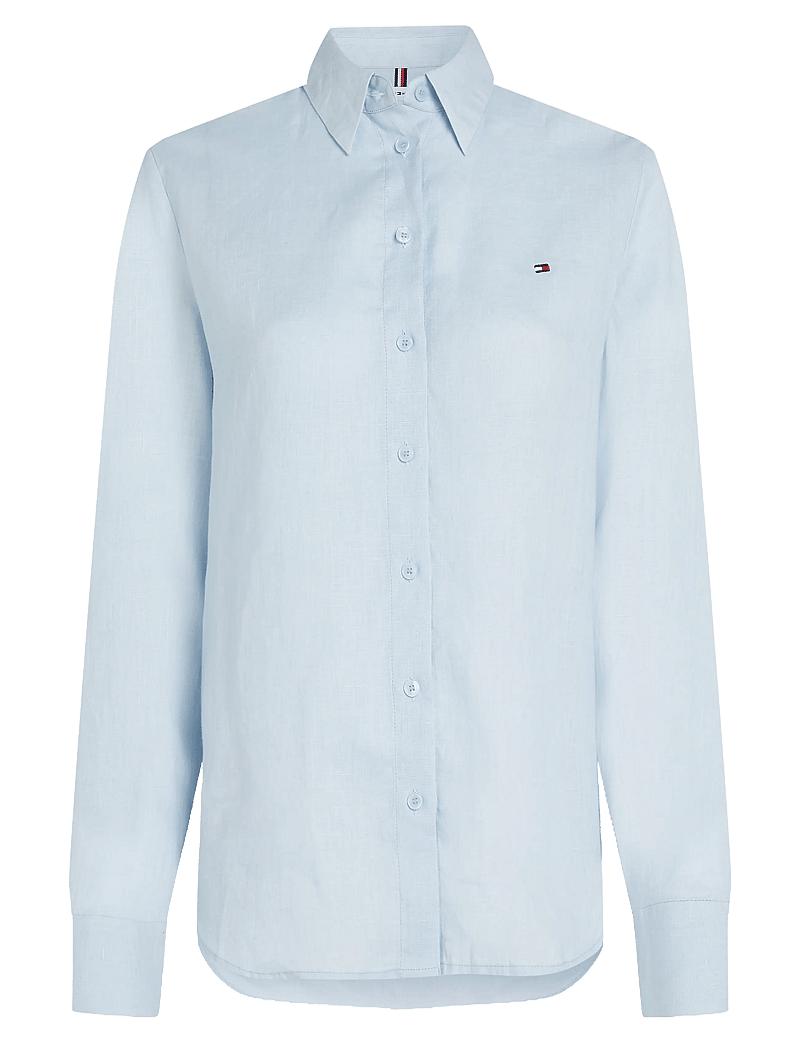 Tommy Hilfiger - ESS LINEN RELAXED SHIRT - linneskjortor - breezy blue - 1