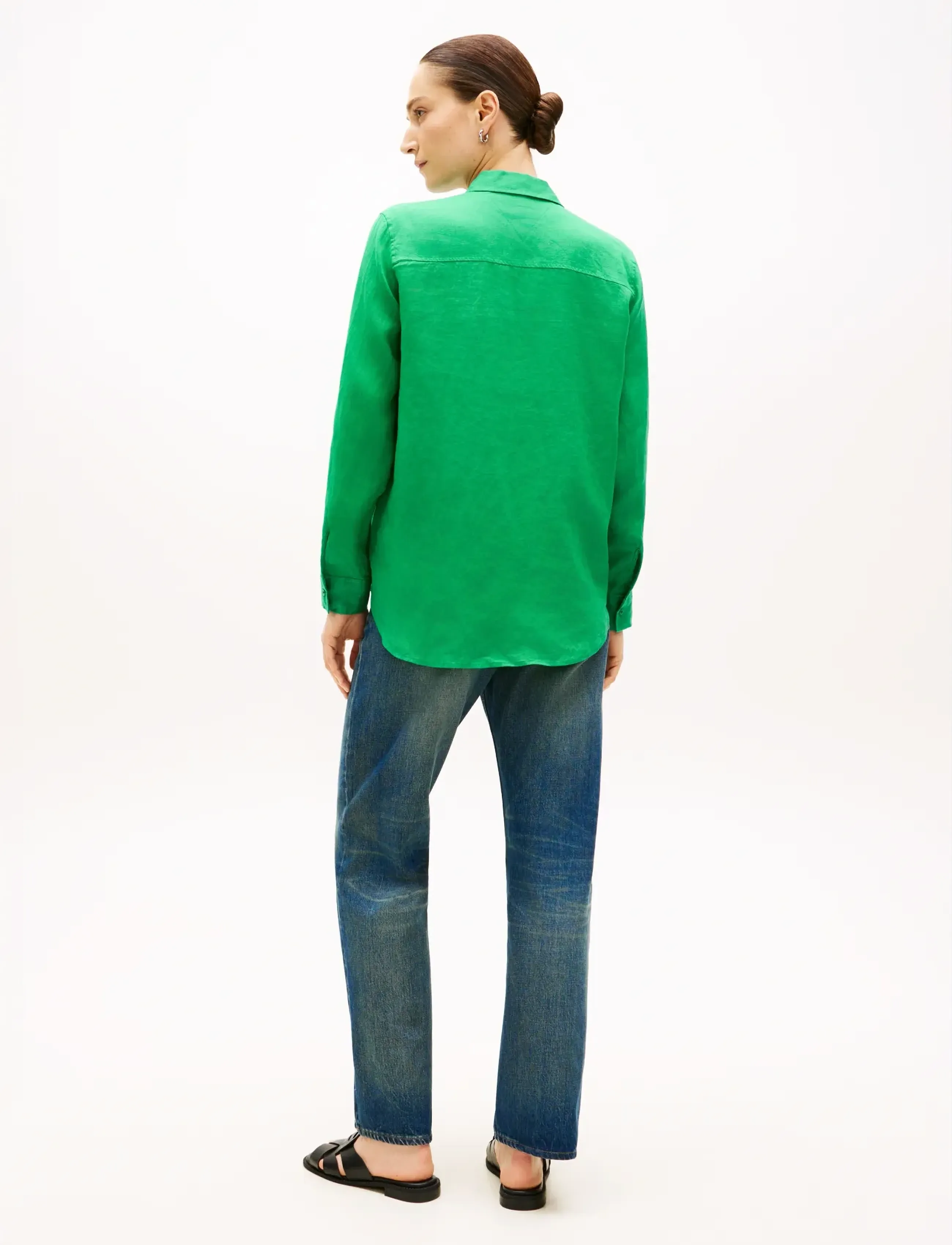 Tommy Hilfiger - ESS LINEN RELAXED LS SHIRT - leinenhemden - courtside green - 2