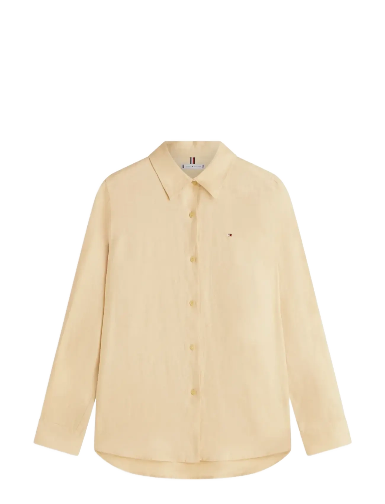 Tommy Hilfiger ESS LINEN RELAXED LS SHIRT - Shirts - HARVEST WHEAT / beige