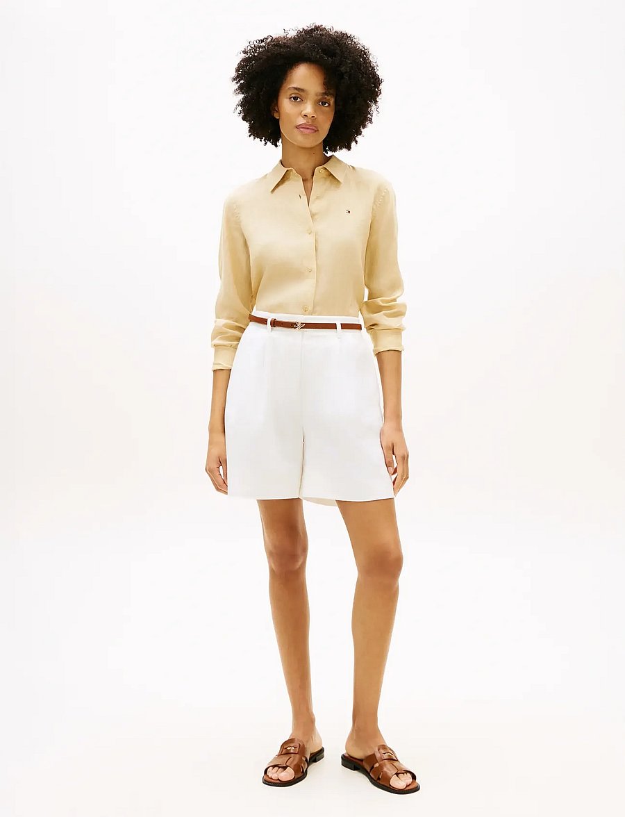 Tommy Hilfiger - ESS LINEN RELAXED LS SHIRT - linen shirts - harvest wheat - 3
