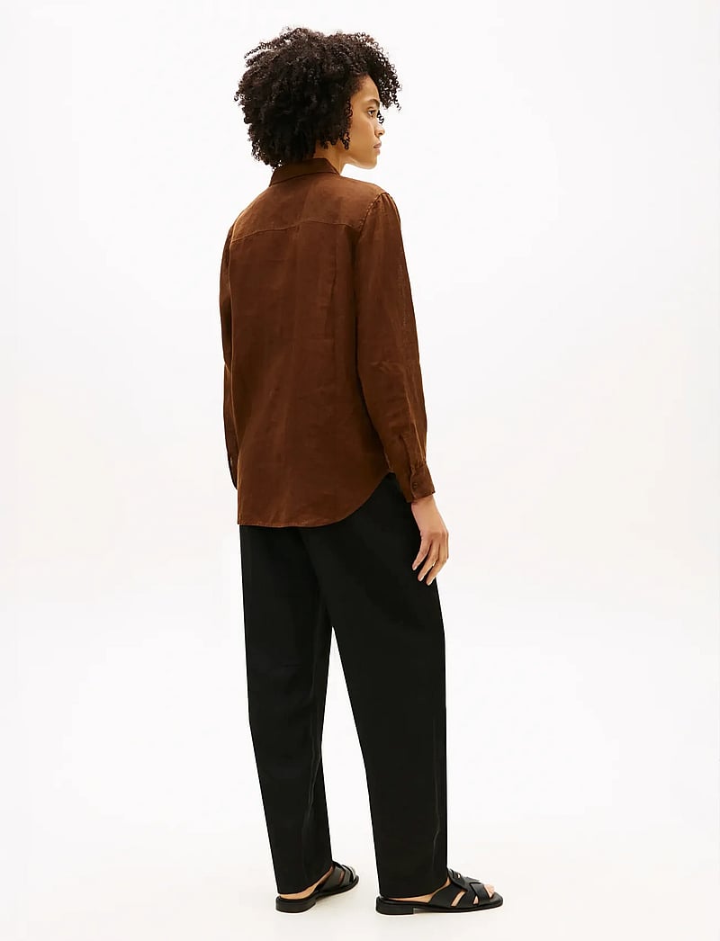 Tommy Hilfiger - ESS LINEN RELAXED LS SHIRT - chemises de lin - legacy brown - 2