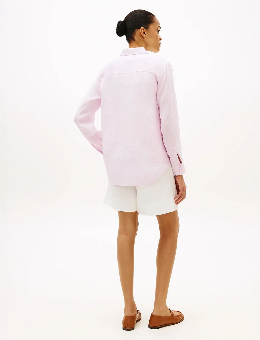Tommy Hilfiger - ESS LINEN RELAXED LS SHIRT - linnen overhemden - lilac powder - 2