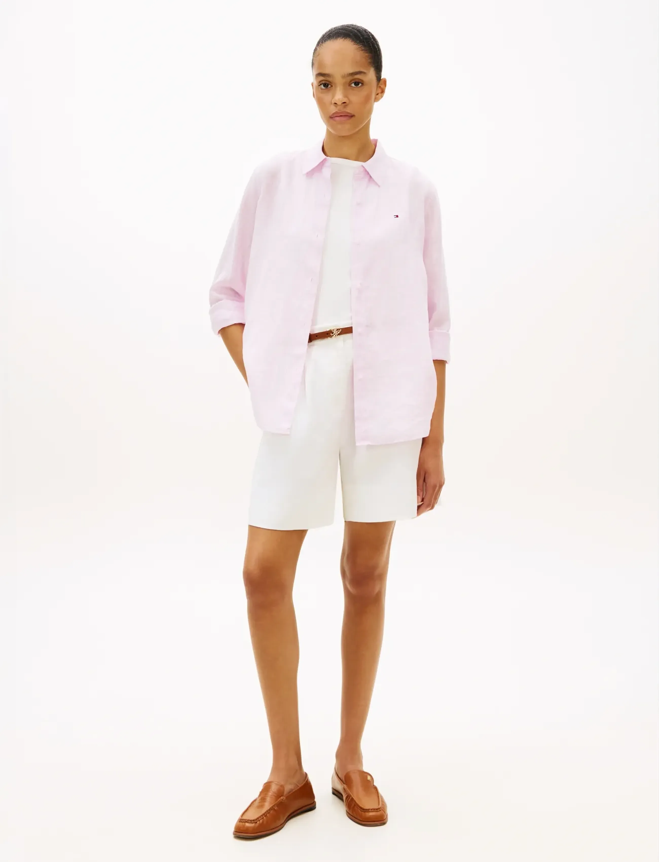 Tommy Hilfiger - ESS LINEN RELAXED LS SHIRT - leinenhemden - lilac powder - 3