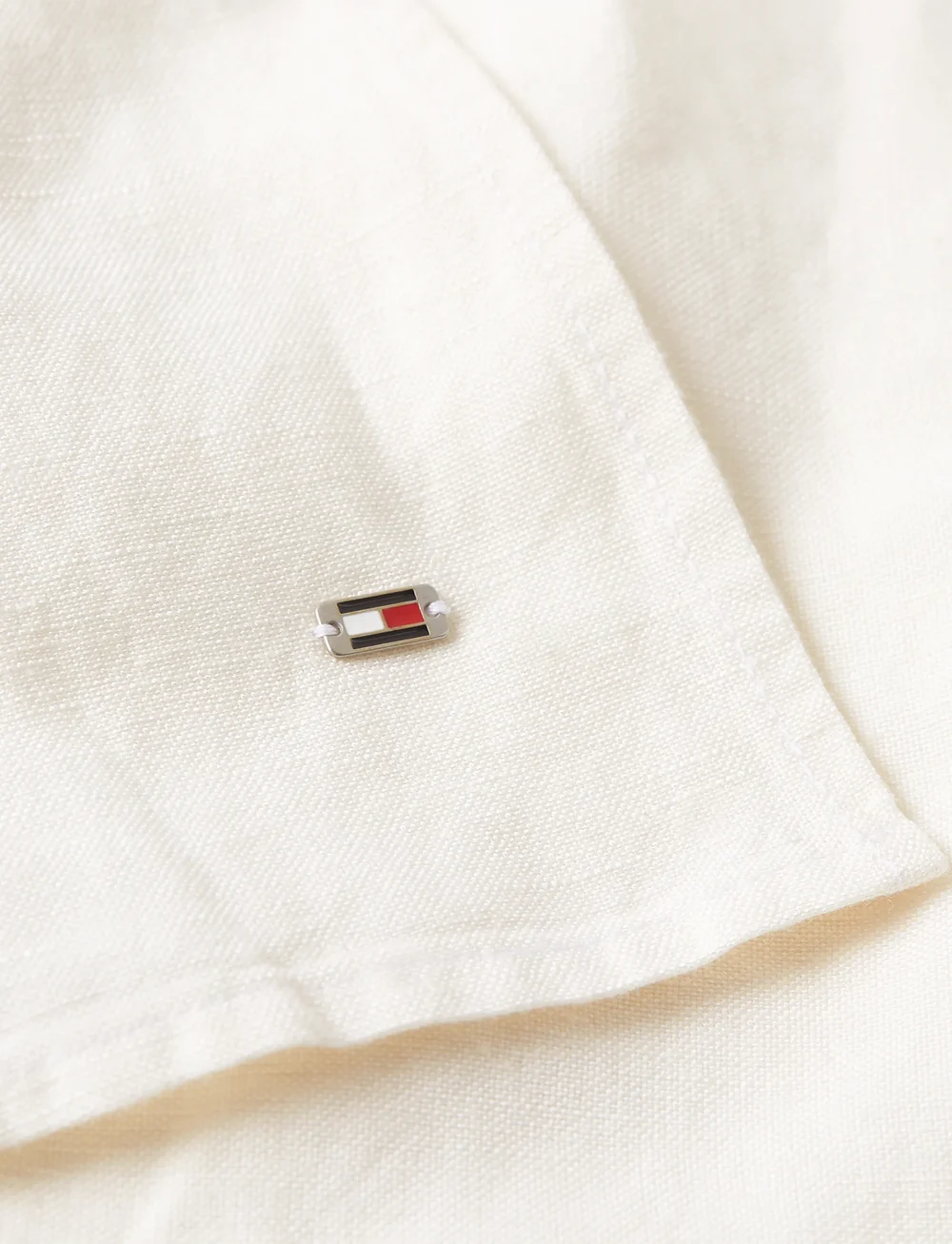 Tommy Hilfiger - TEXTURED LINEN WRAP BLOUSE - linased särgid - ivory petal - 5