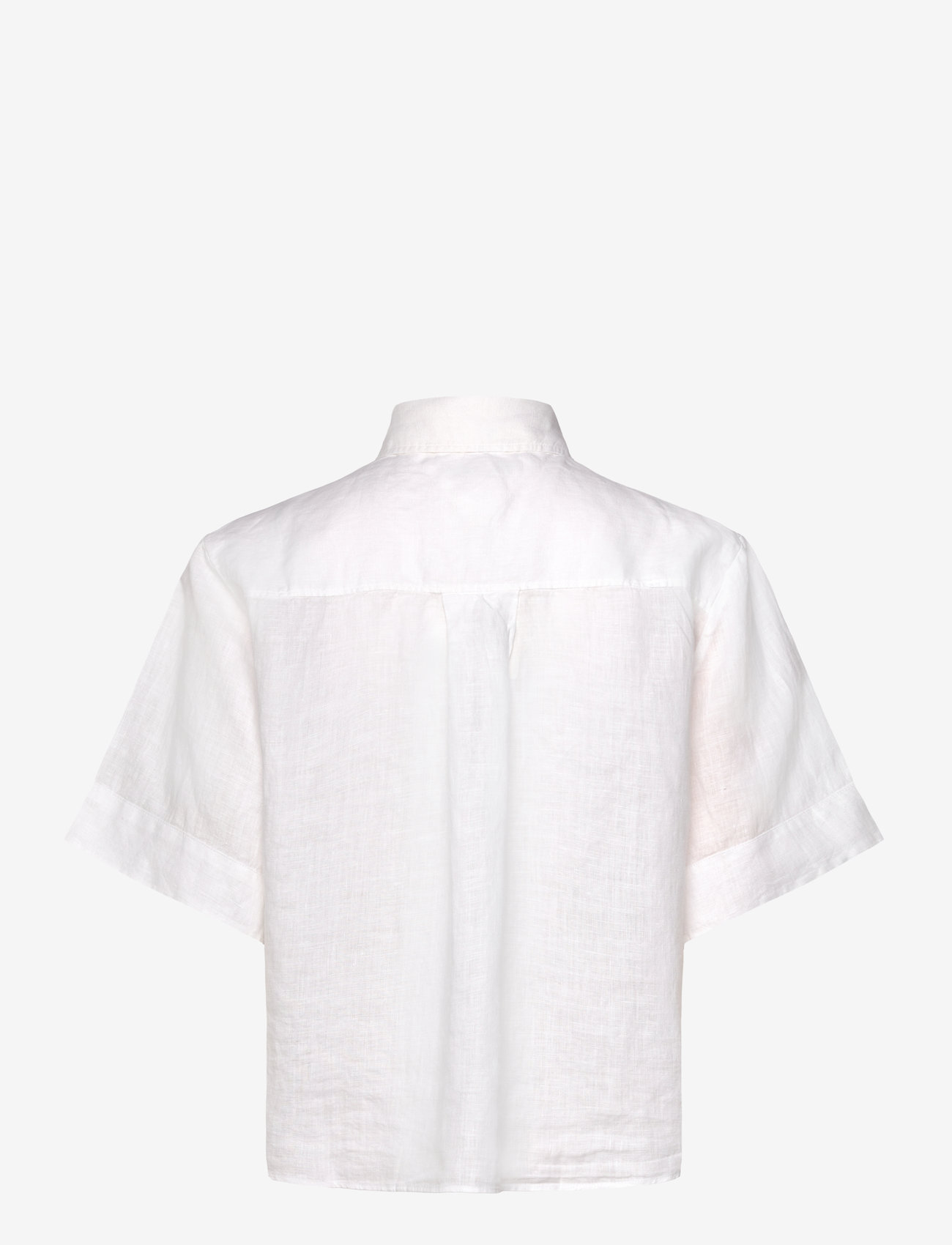 Tommy Hilfiger - ESS LINEN RELAXED S/S SHIRT - linasest riidest särgid - th optic white - 1