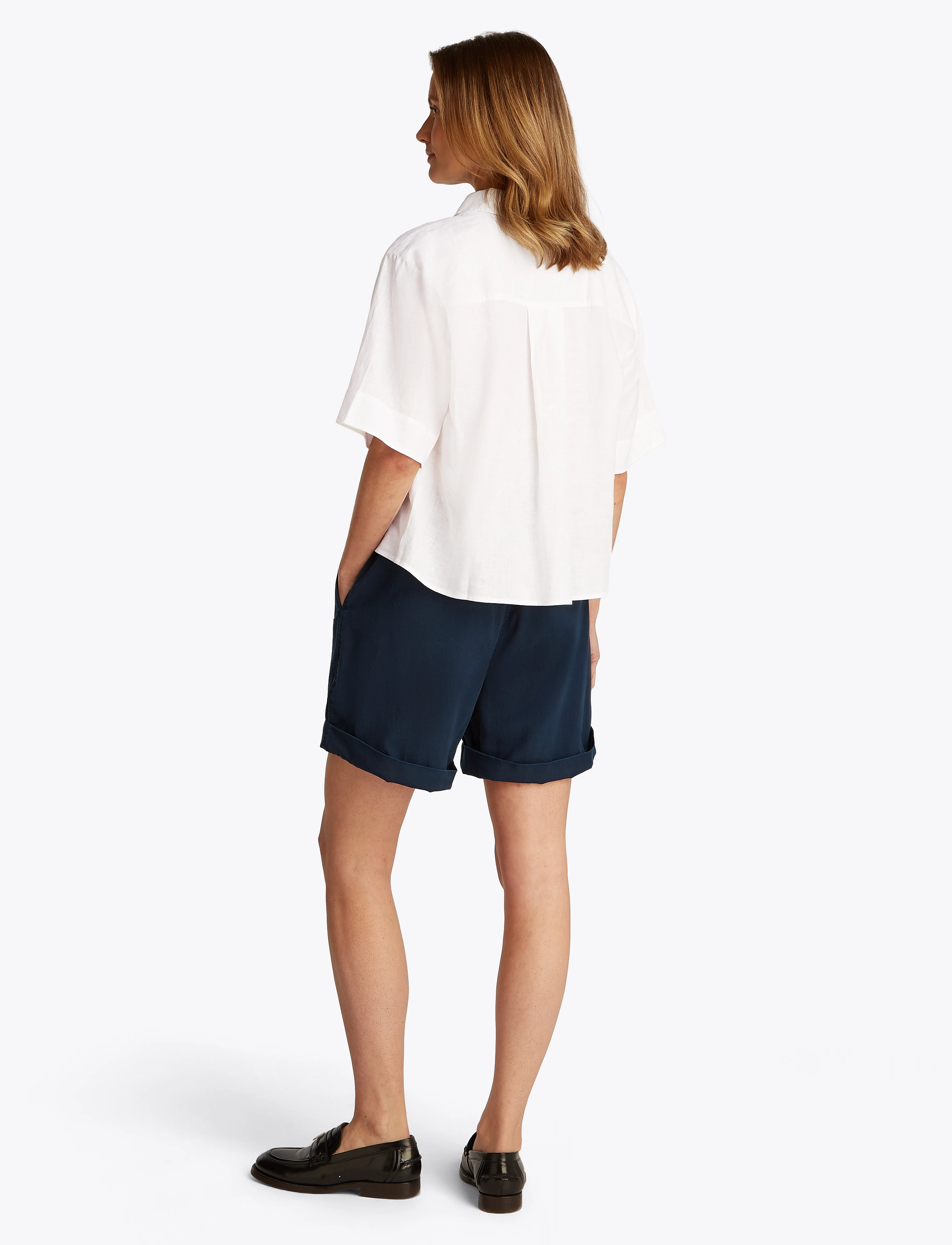 Tommy Hilfiger - ESS LINEN RELAXED S/S SHIRT - th optic white - 3