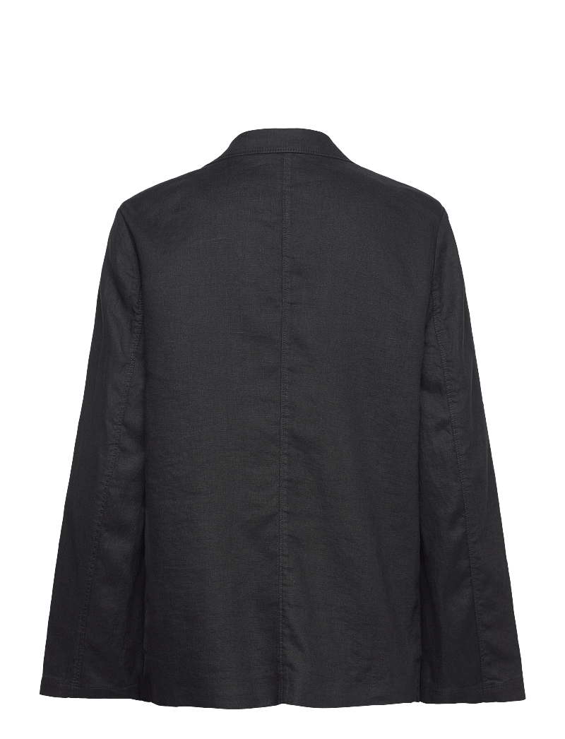 Tommy Hilfiger - ESS LINEN REGULAR SB BLAZER - enkelknäppta kavajer - black - 2