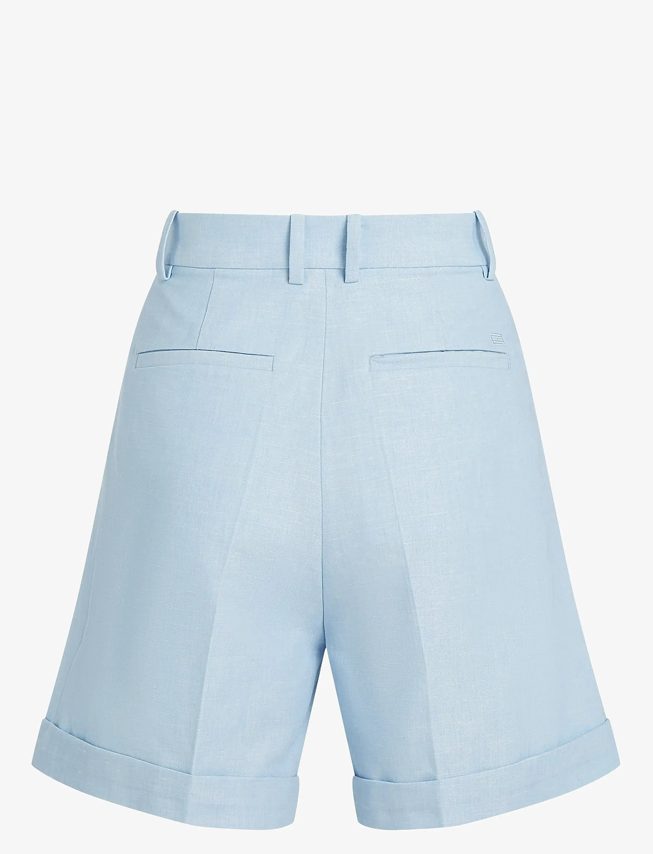 Tommy Hilfiger - LINEN MIX PLEATED SHORT - linen shorts - breezy blue - 1