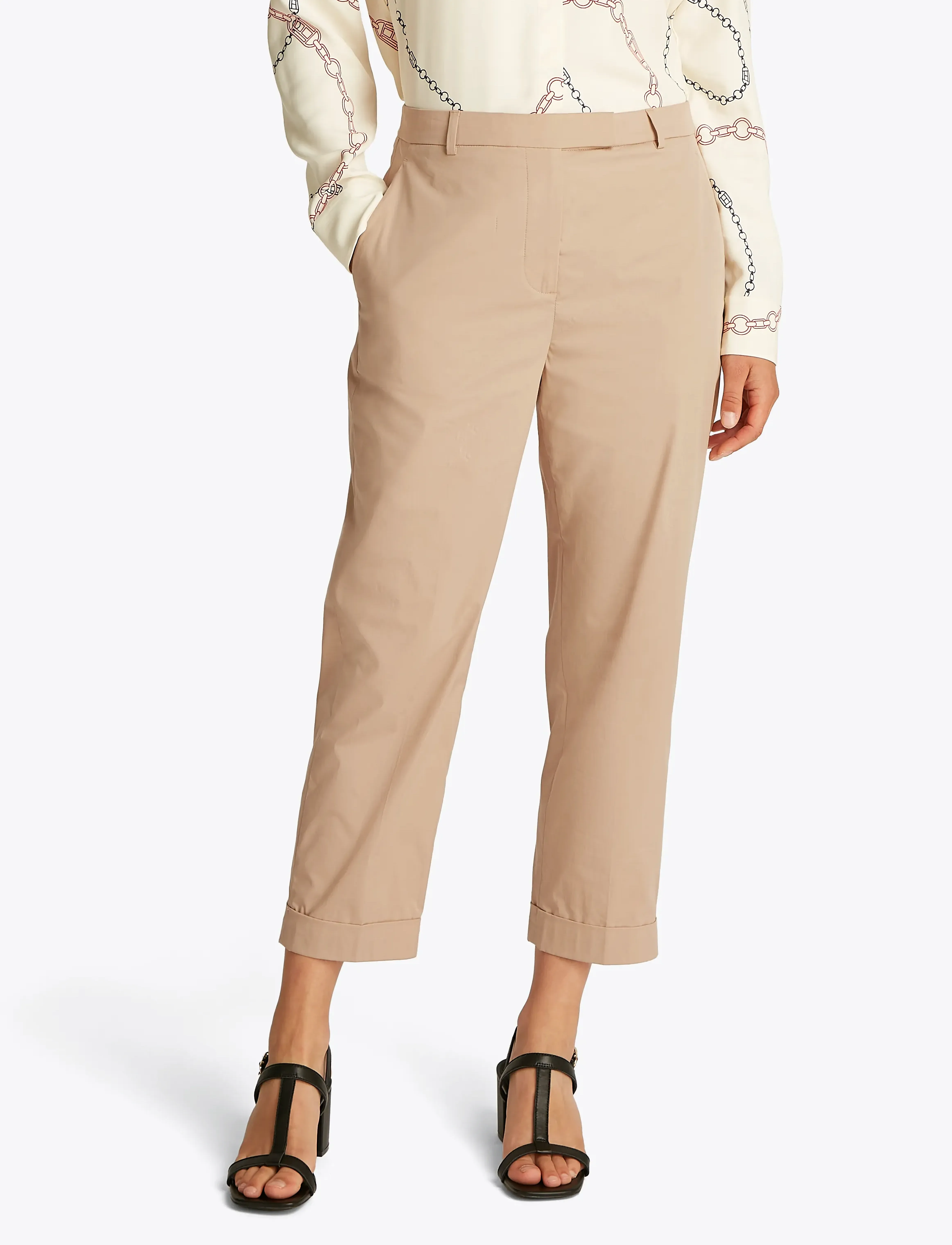 Tommy Hilfiger LIGHT CO SLIM CHINO - Transitional Layering - CLASSIC BEIGE / beige