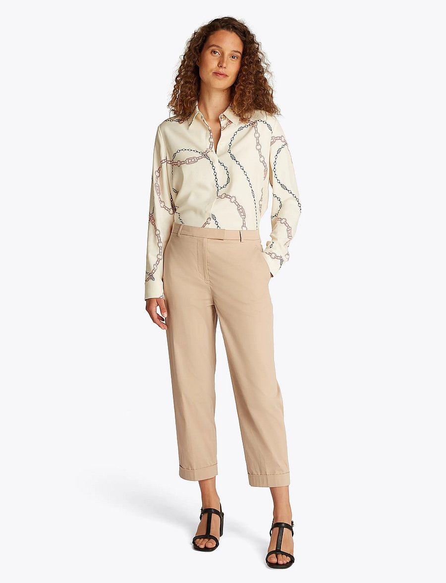 Tommy Hilfiger - LIGHT CO SLIM CHINO - hose mit geradem bein - classic beige - 4