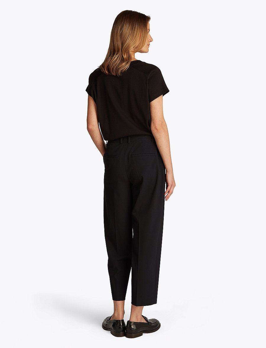 Tommy Hilfiger - LW BI-STRETCH TAPERED PANTS - black - 2