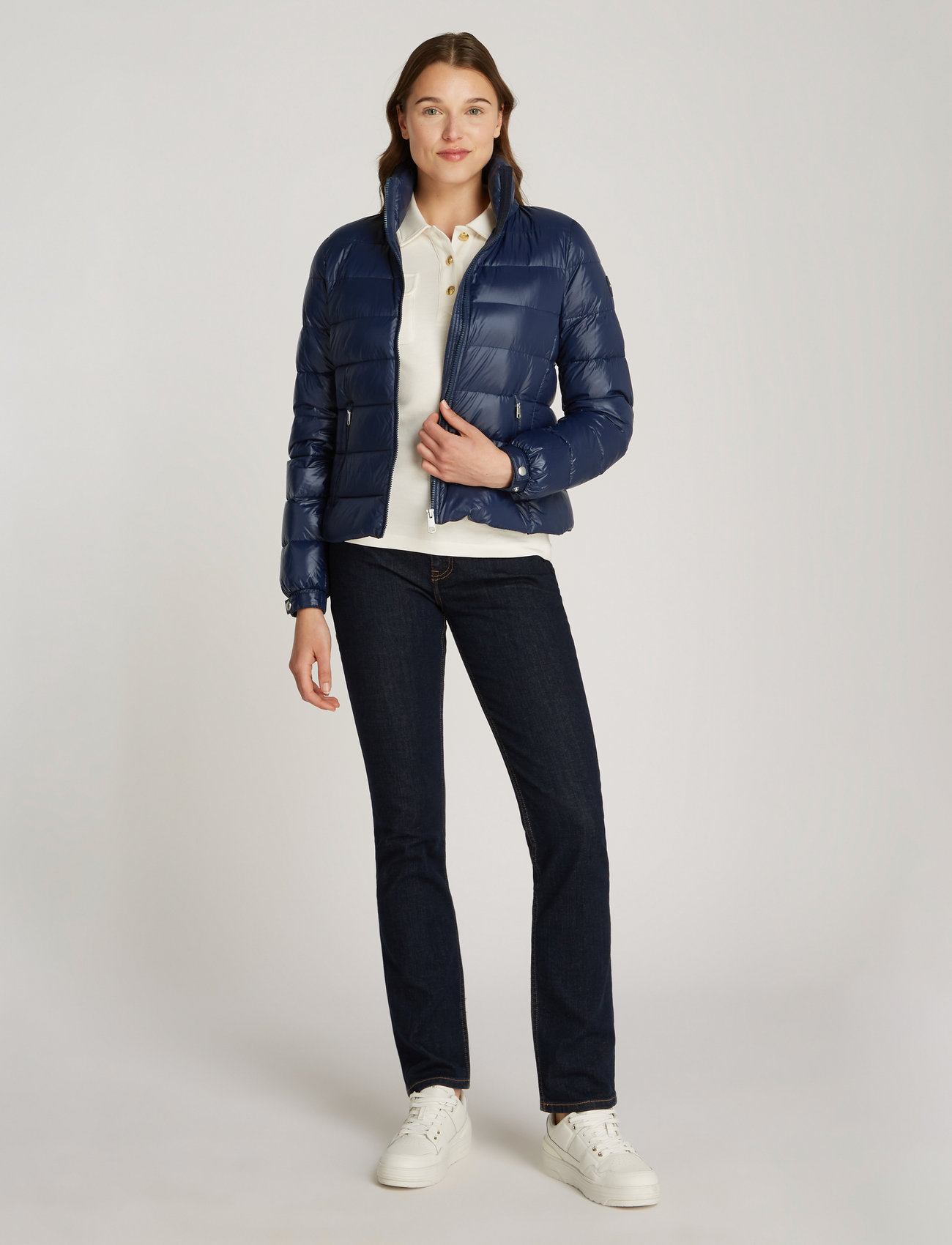 Tommy Hilfiger - LW DOWN FEMININE GLOSS JACKET - dark night navy - 0