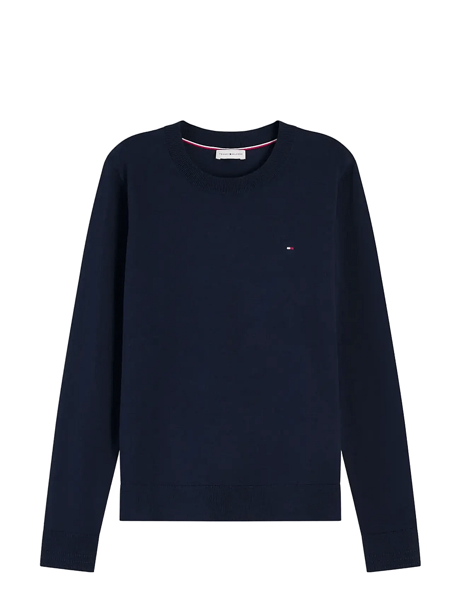 Tommy Hilfiger - CO JERSEY FINE GG LS C-NK SWT - pullover - dark night navy - 1