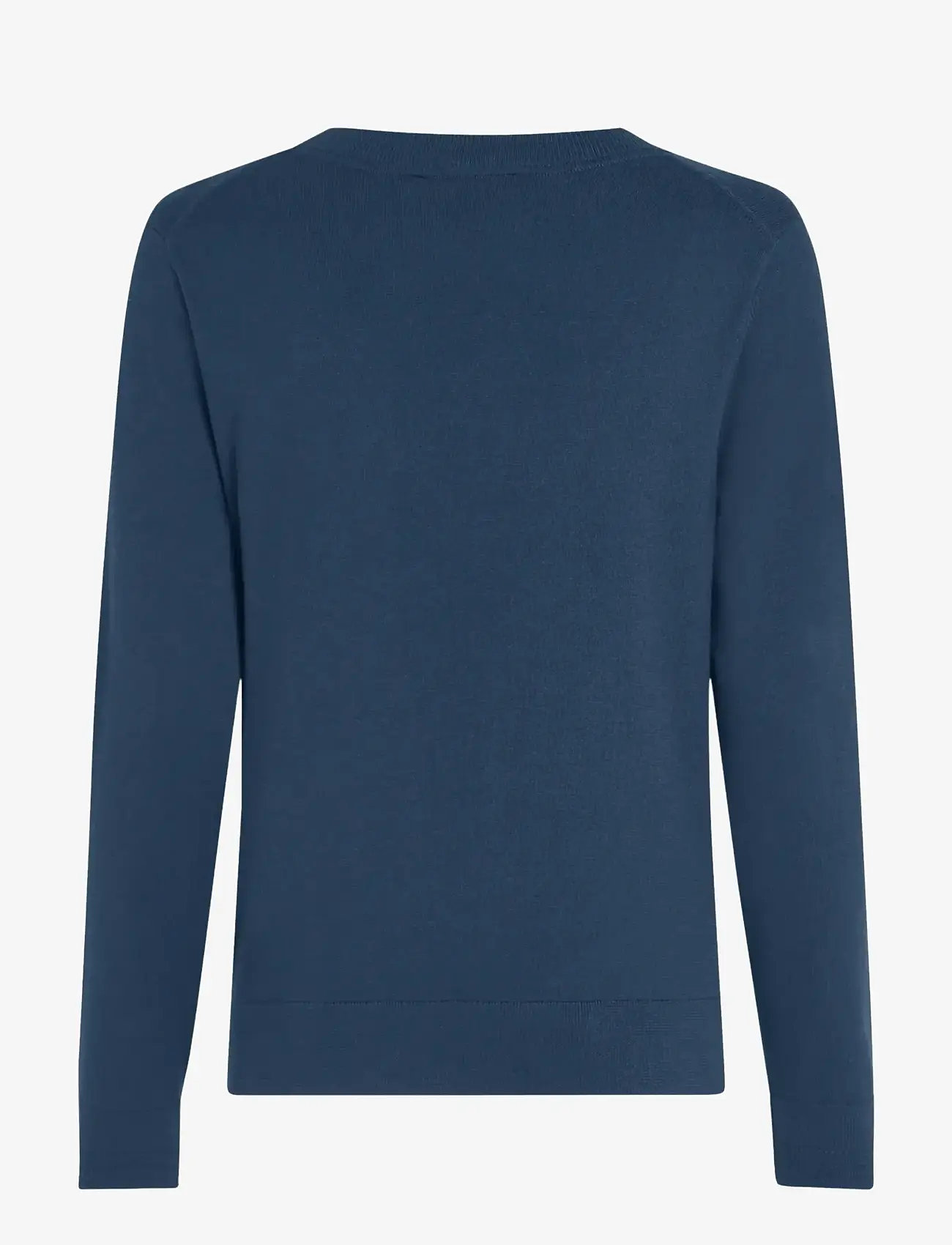 Tommy Hilfiger - CO JERSEY FINE GG LS C-NK SWT - striktrøjer - dark night navy - 2