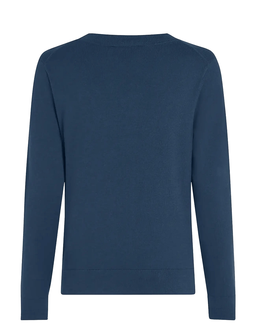 Tommy Hilfiger - CO JERSEY FINE GG LS C-NK SWT - pullover - dark night navy - 2