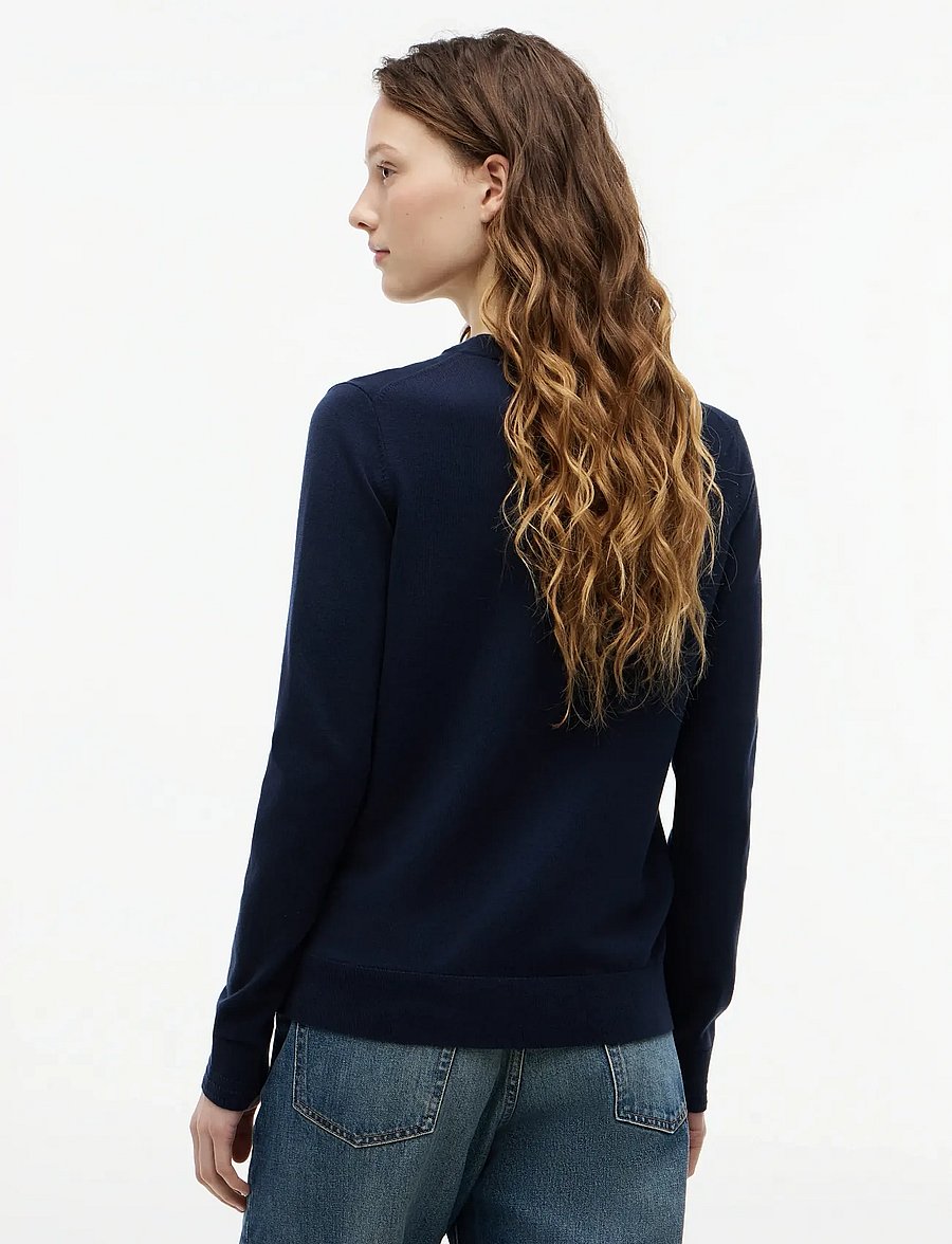 Tommy Hilfiger - CO JERSEY FINE GG LS C-NK SWT - pullover - dark night navy - 3