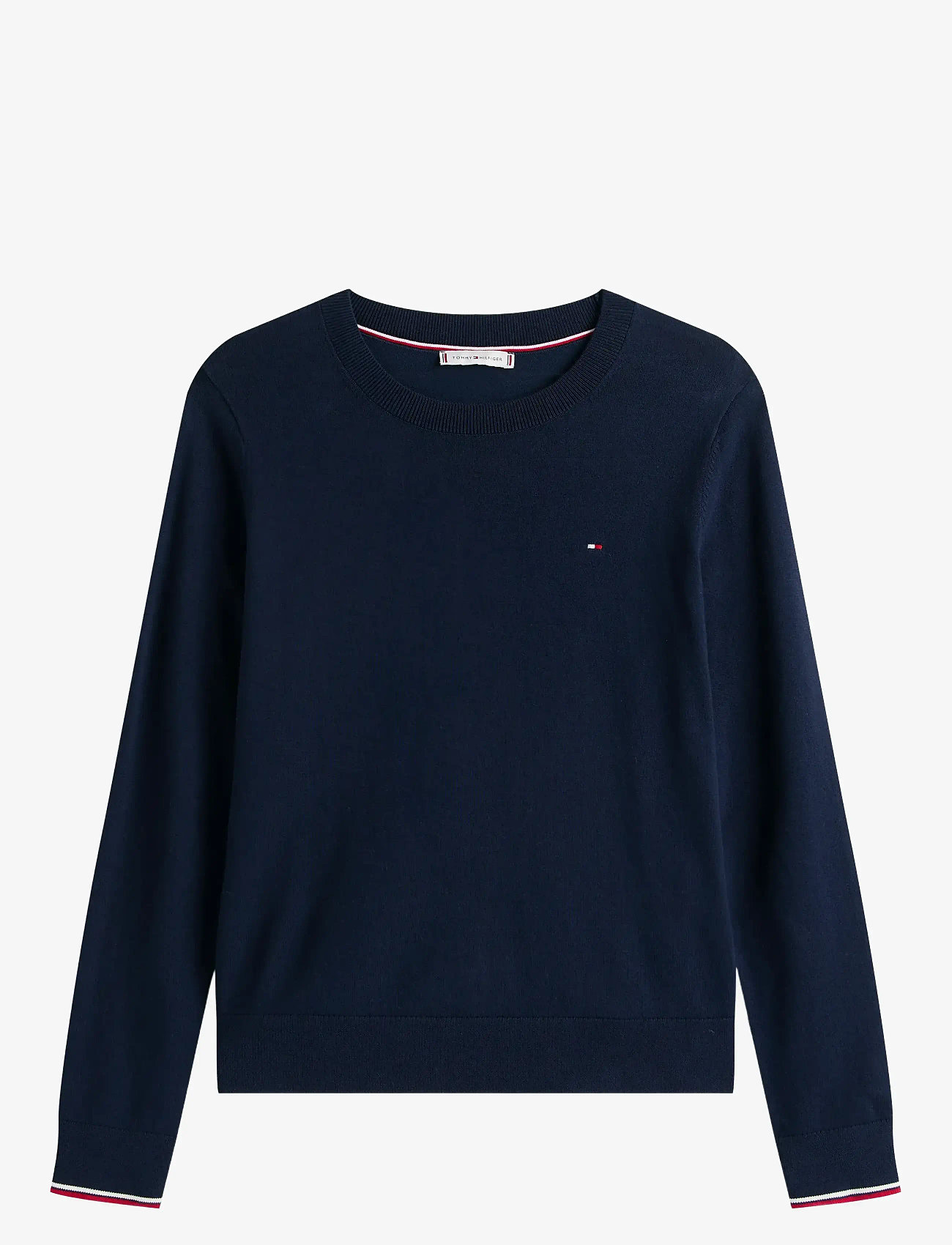 Tommy Hilfiger - CO JERSEY STITCH LS C-NK SWT - dark night navy gs - 1