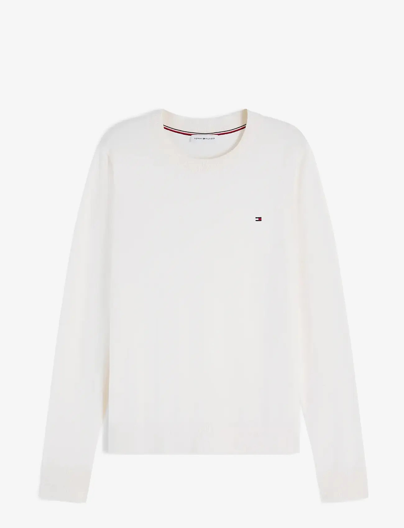Tommy Hilfiger - CO JERSEY FINE GG LS C-NK SWT - striktrøjer - ivory petal - 1