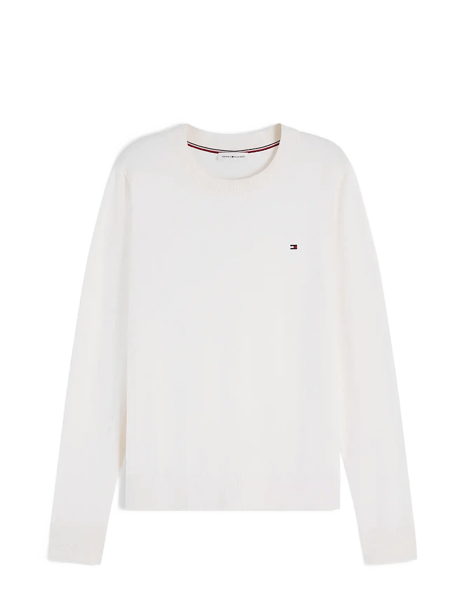 Tommy Hilfiger - CO JERSEY FINE GG LS C-NK SWT - pullover - ivory petal - 1