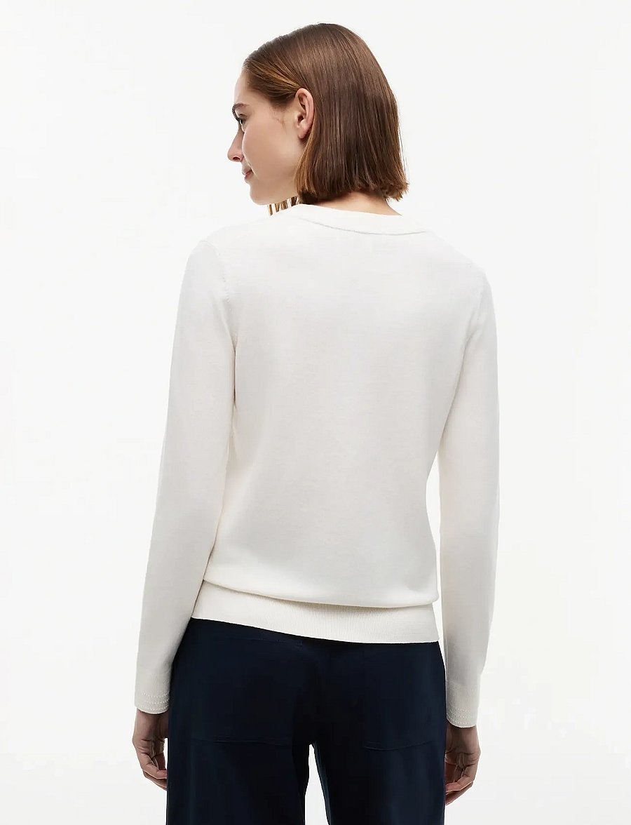 Tommy Hilfiger - CO JERSEY FINE GG LS C-NK SWT - pullover - ivory petal - 2