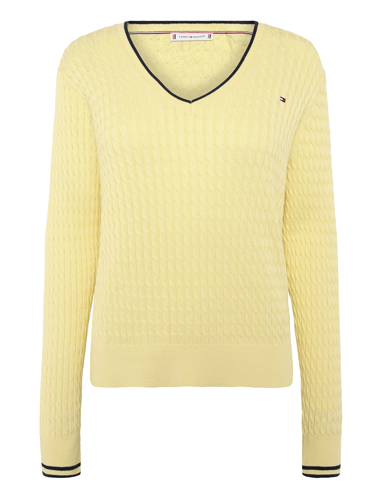 Tommy Hilfiger | Co Cable Fine Gg V-Nk Ls Swt | XXXL