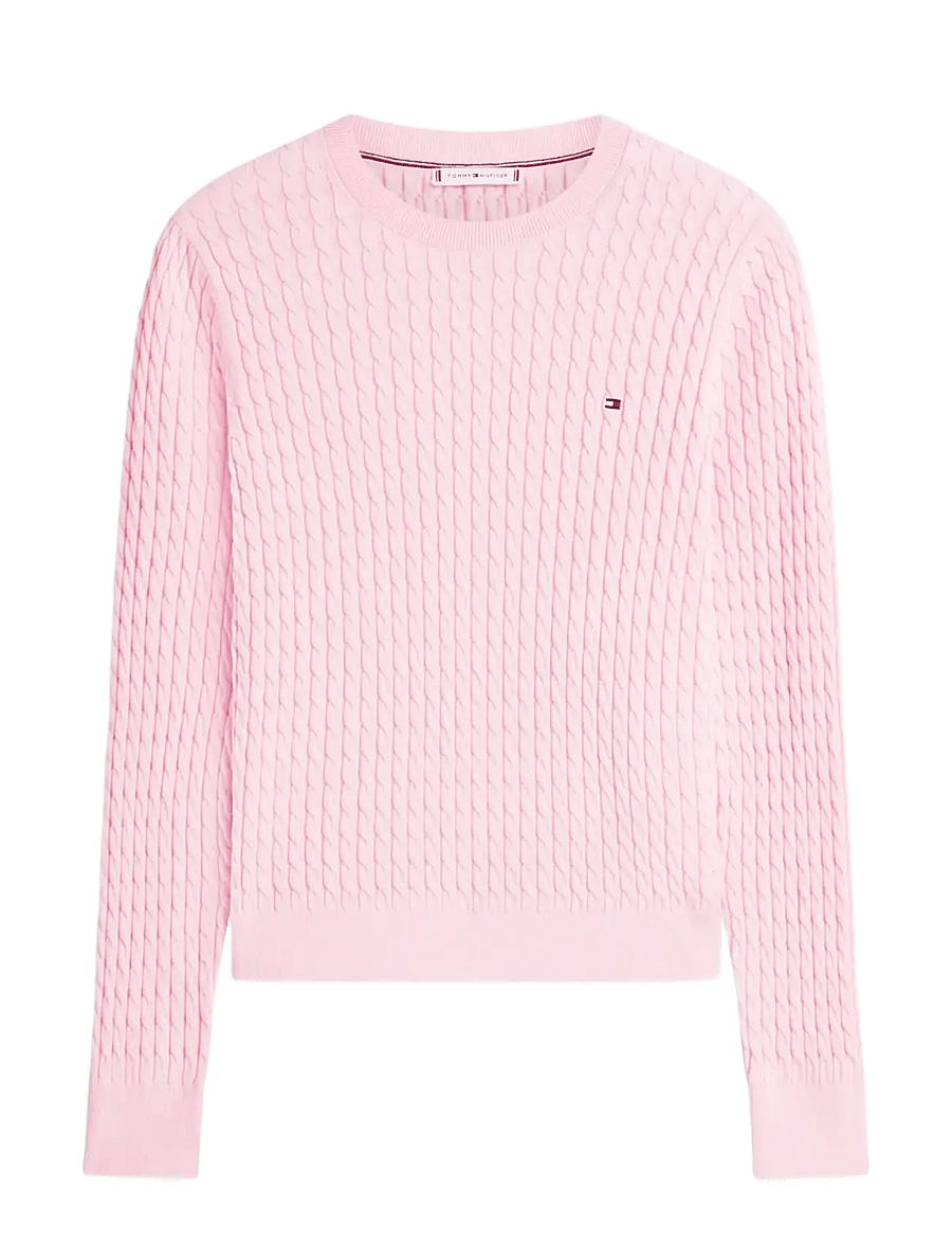 Tommy Hilfiger - COTTON CABLE FINE GG C-NK LS SWT - pullover - classic pink - 1