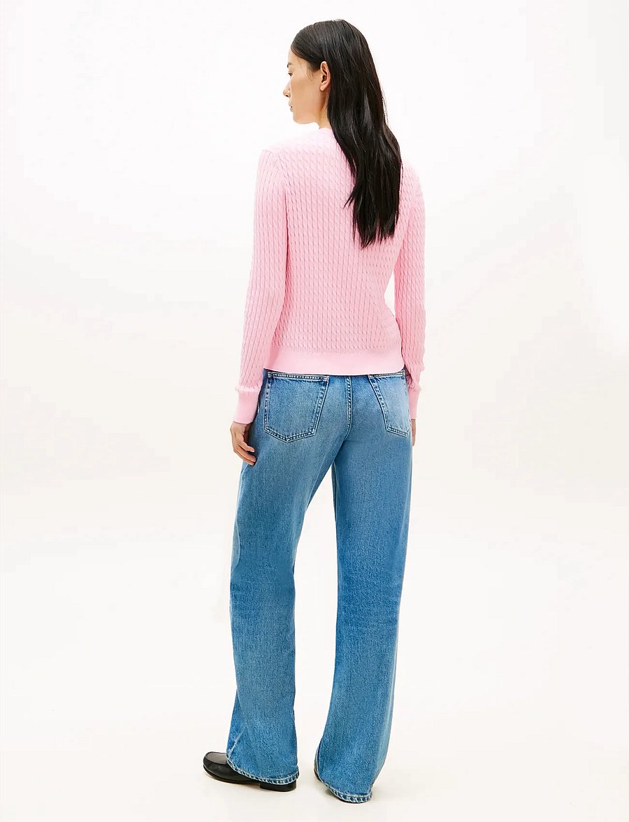 Tommy Hilfiger - COTTON CABLE FINE GG C-NK LS SWT - pullover - classic pink - 2