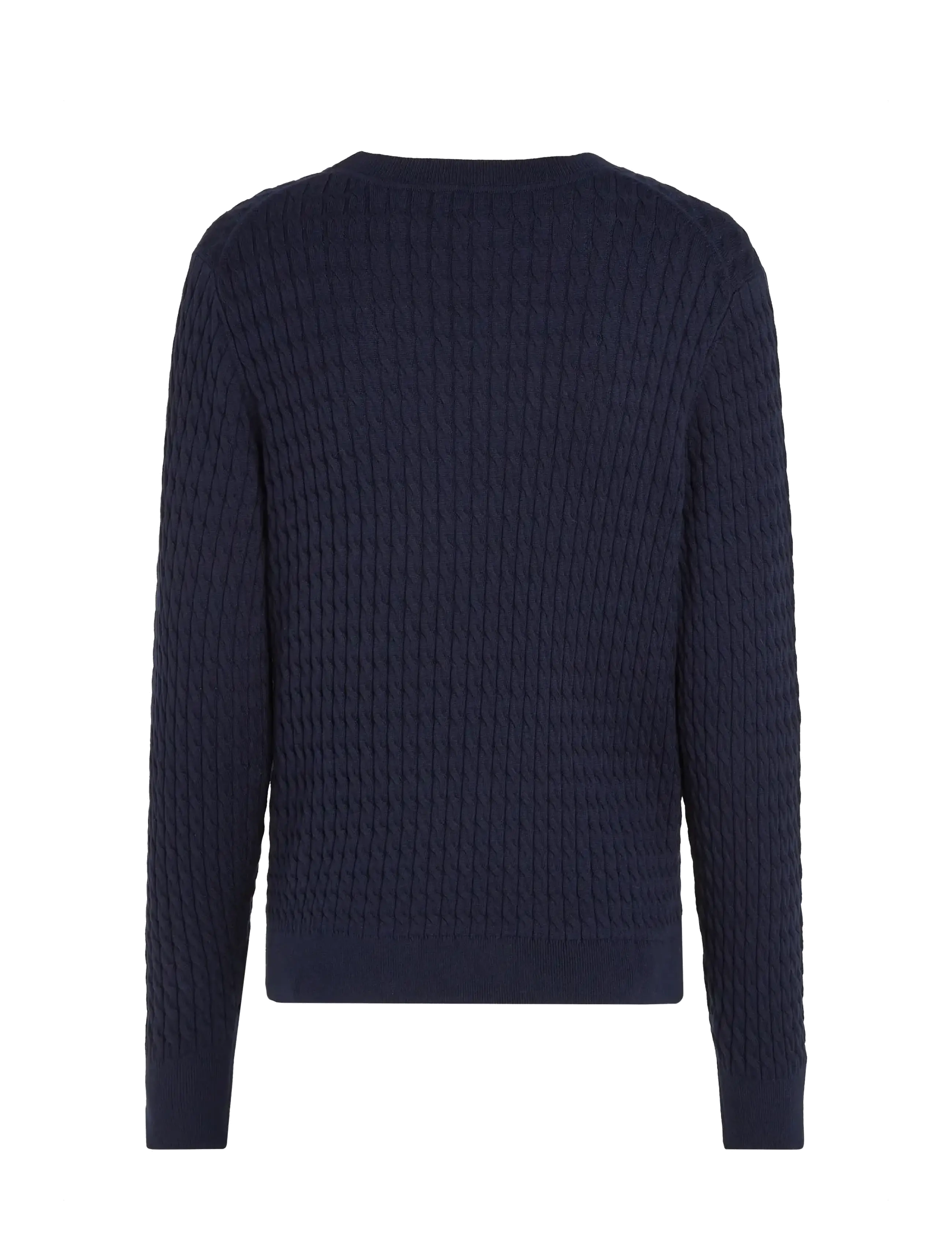 Tommy Hilfiger - CO CABLE FINE GG C-NK LS SWEATER - sviitrid - dark blue - 2
