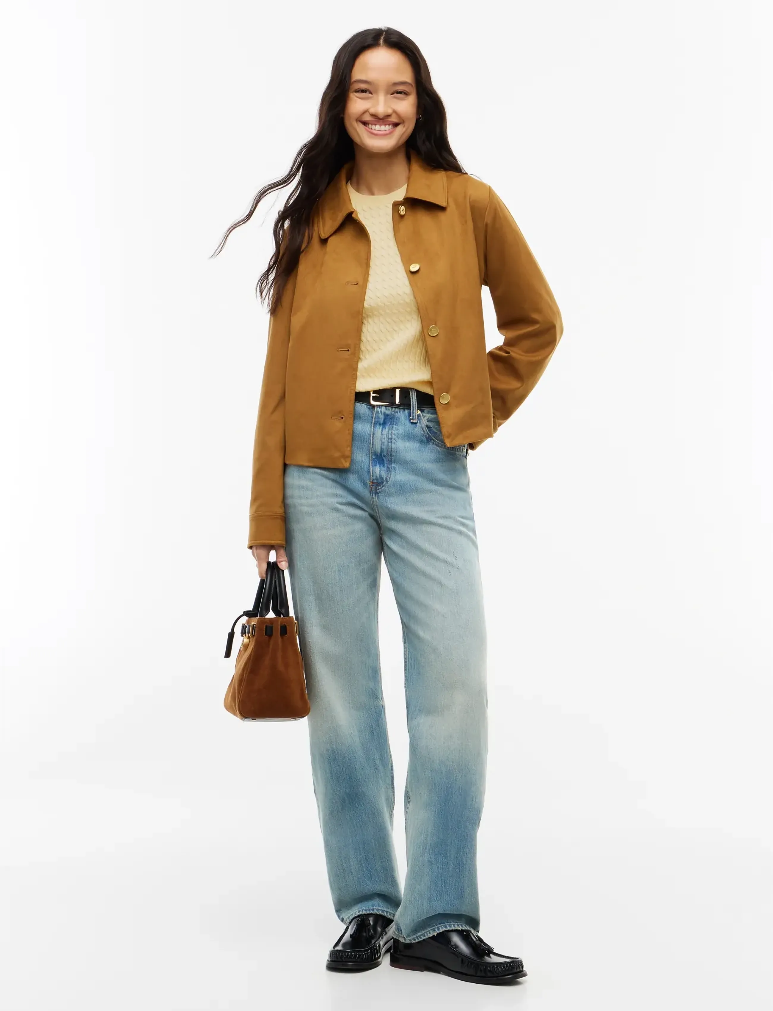 Tommy Hilfiger - COTTON CABLE FINE GG C-NK SWT - stickade tröjor - frozen custard - 4
