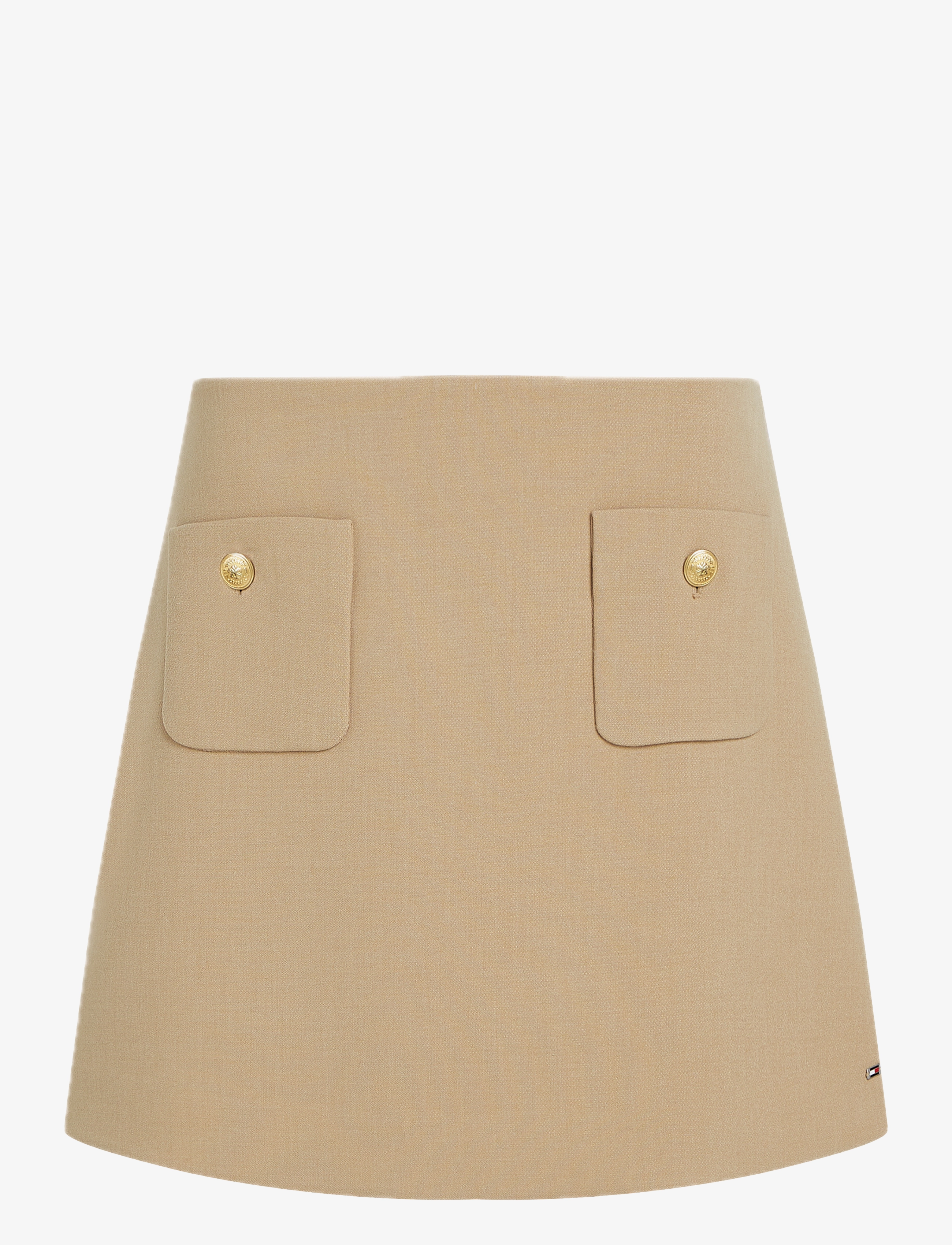 Tommy Hilfiger PUNTO SHORT SKIRT - Tøj - CLASSIC BEIGE HTR / beige
