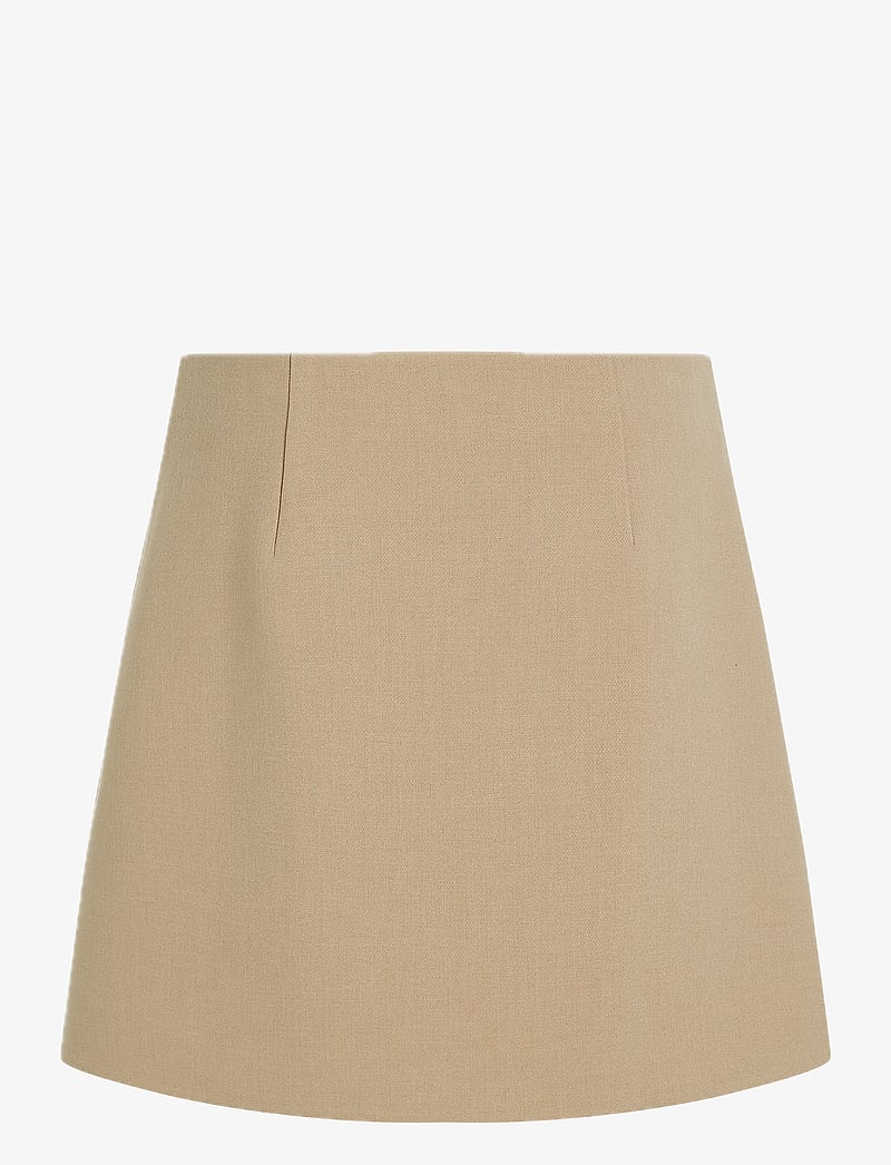Tommy Hilfiger - PUNTO SHORT SKIRT - kurze röcke - classic beige htr - 2