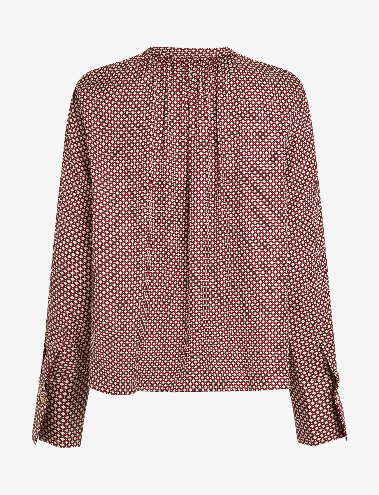 Tommy Hilfiger - FLUID VIS PRT VNECK BLOUSE - mini geo primary red - 4
