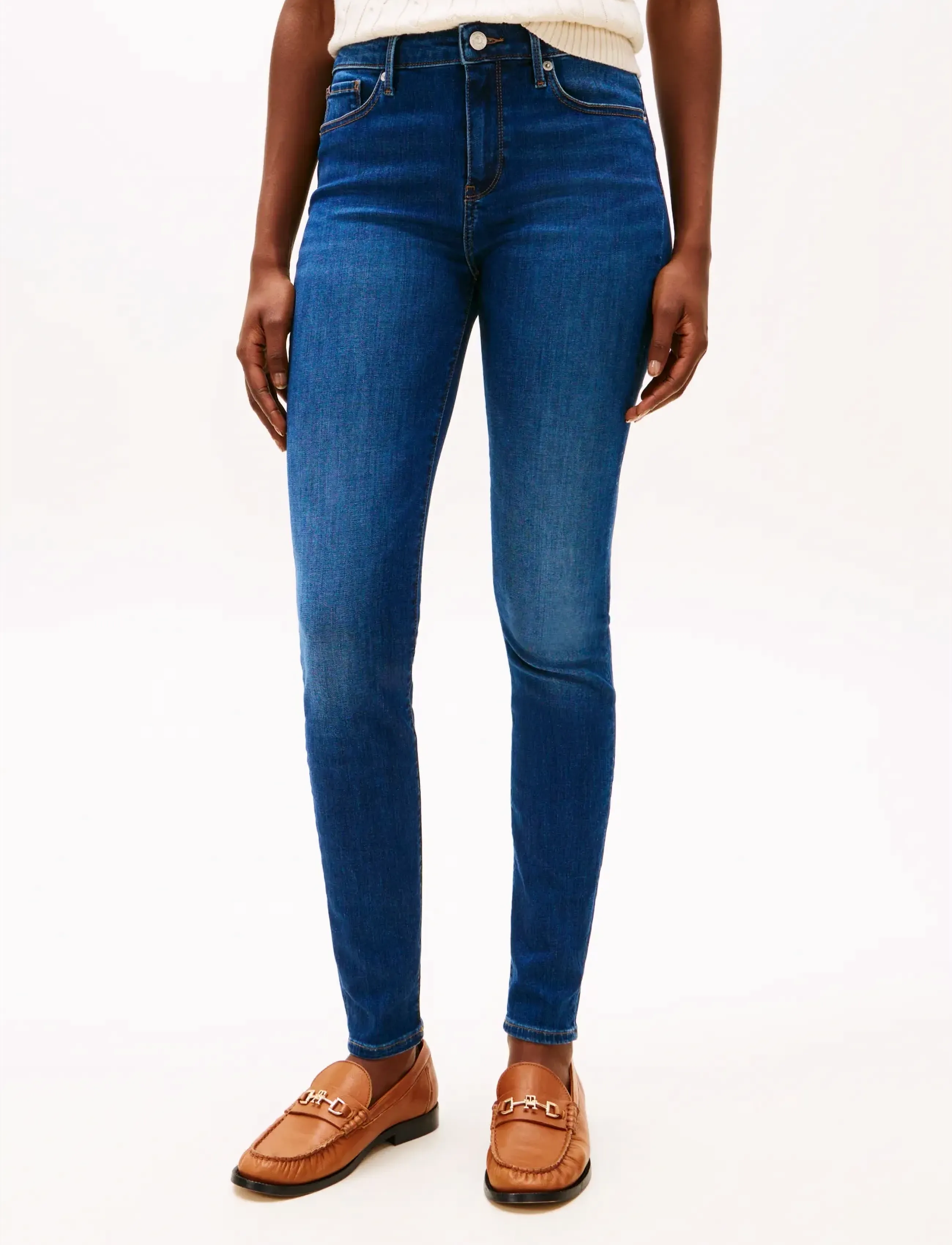Tommy Hilfiger Como Mid Rise Skinny Essential, 30 x 30, Blue, Jeans > Skinny, Dame