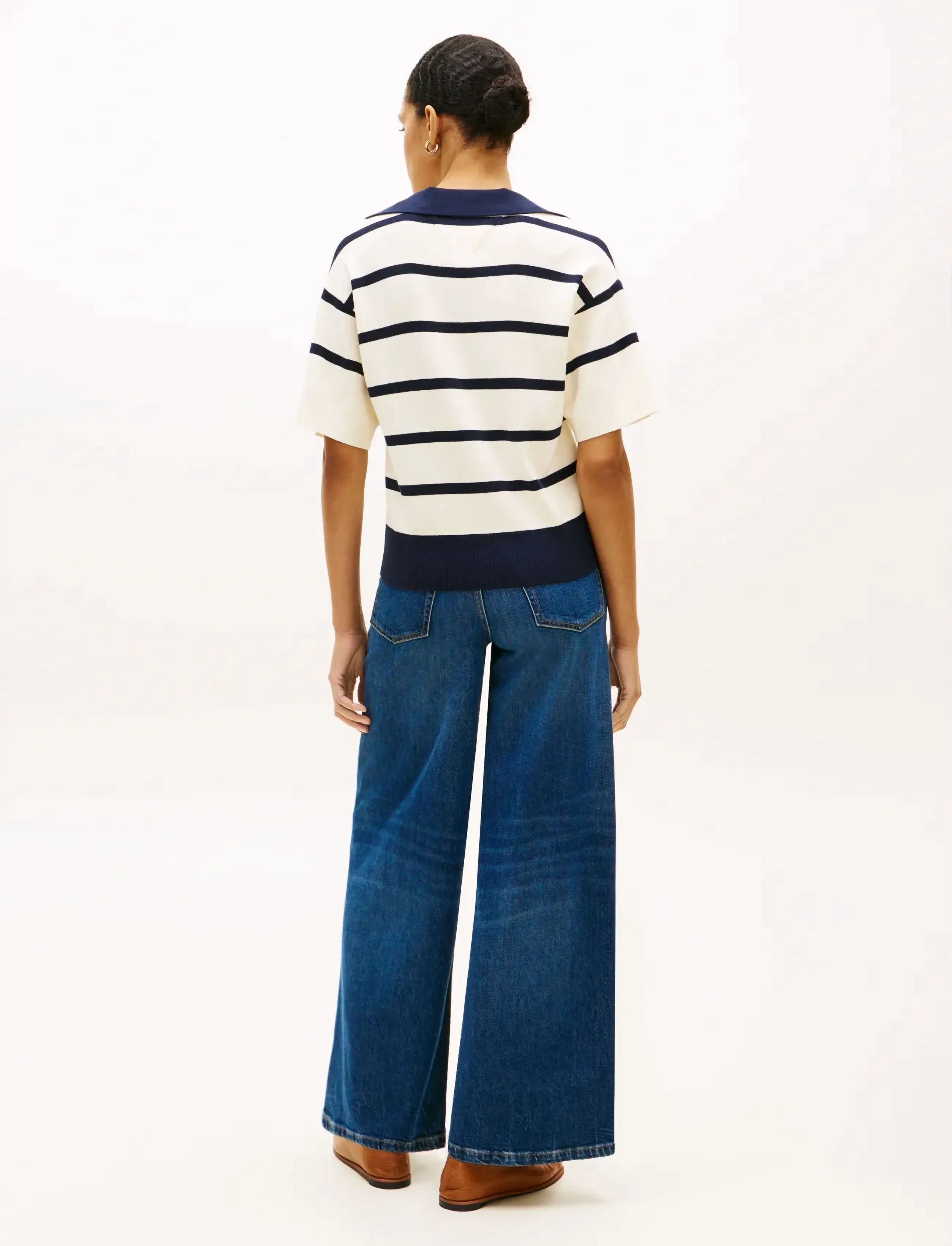 Tommy Hilfiger - CO FULL NEEDLE POLO SS SWT - poloshirts - big stp calico dark n navy - 2