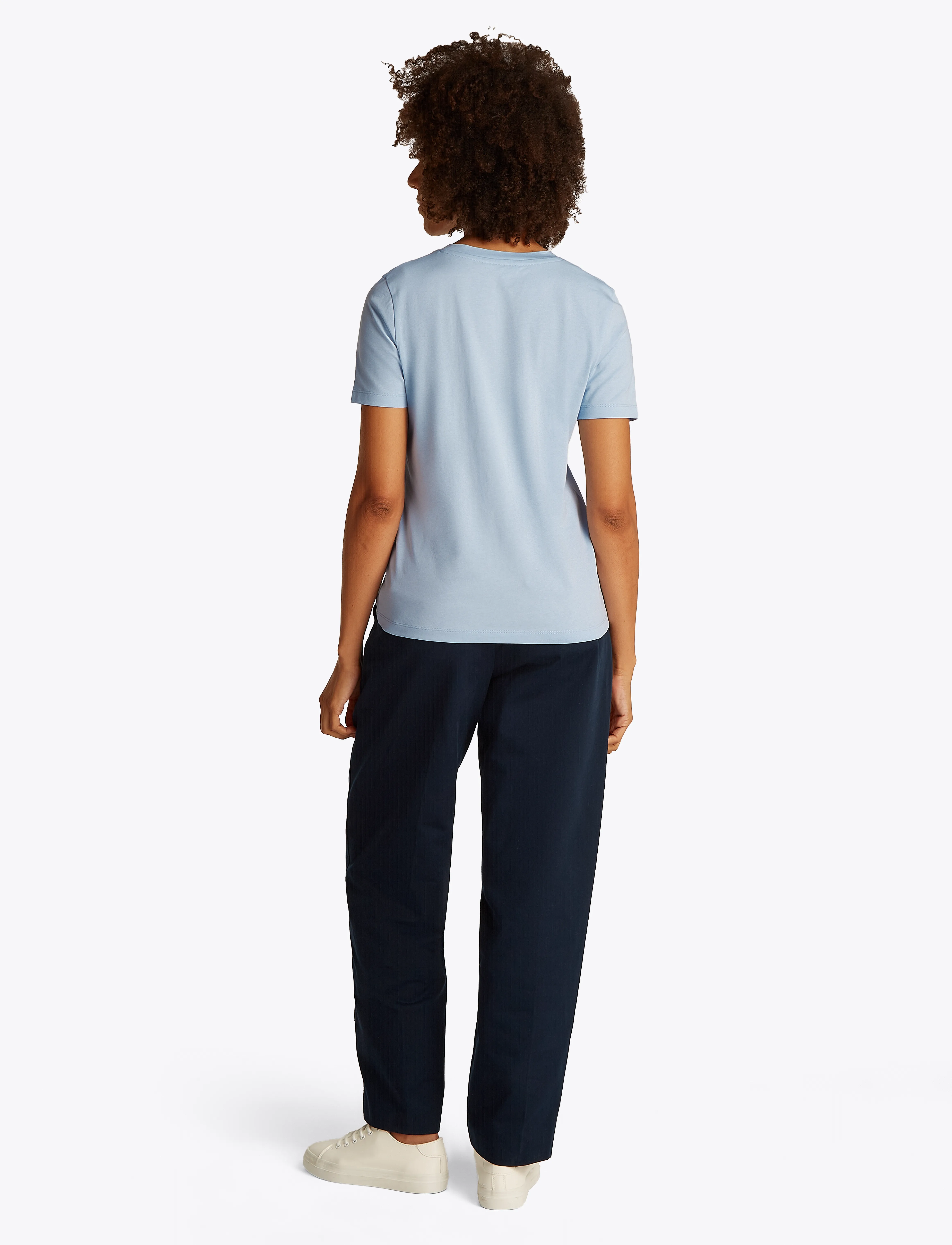 Tommy Hilfiger - REG SCRIPT C-NK TEE SS - breezy blue - 3