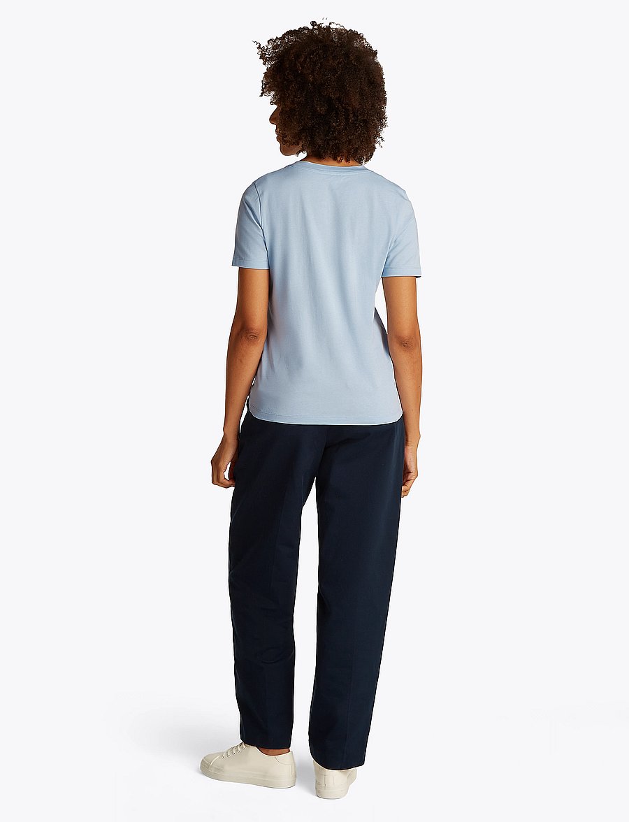 Tommy Hilfiger - REG SCRIPT C-NK TEE SS - breezy blue - 3