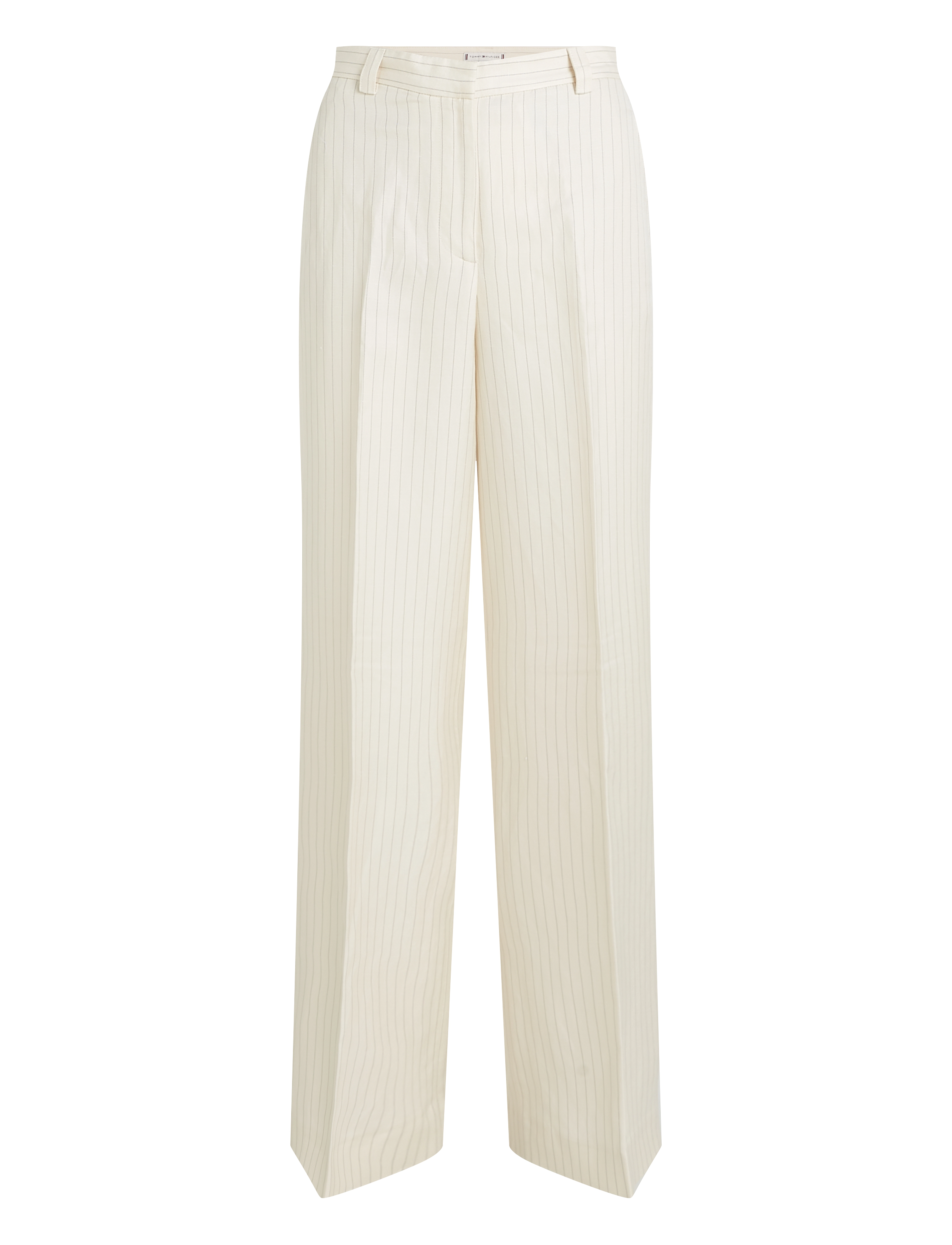 CREAM/ GREY PINSTRIPE CW FABRIC