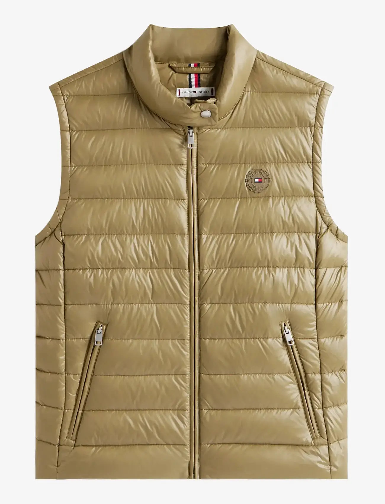 Tommy Hilfiger - UL DOWN REG MOCK NK VEST - efterårsjakker - vintage olive - 1