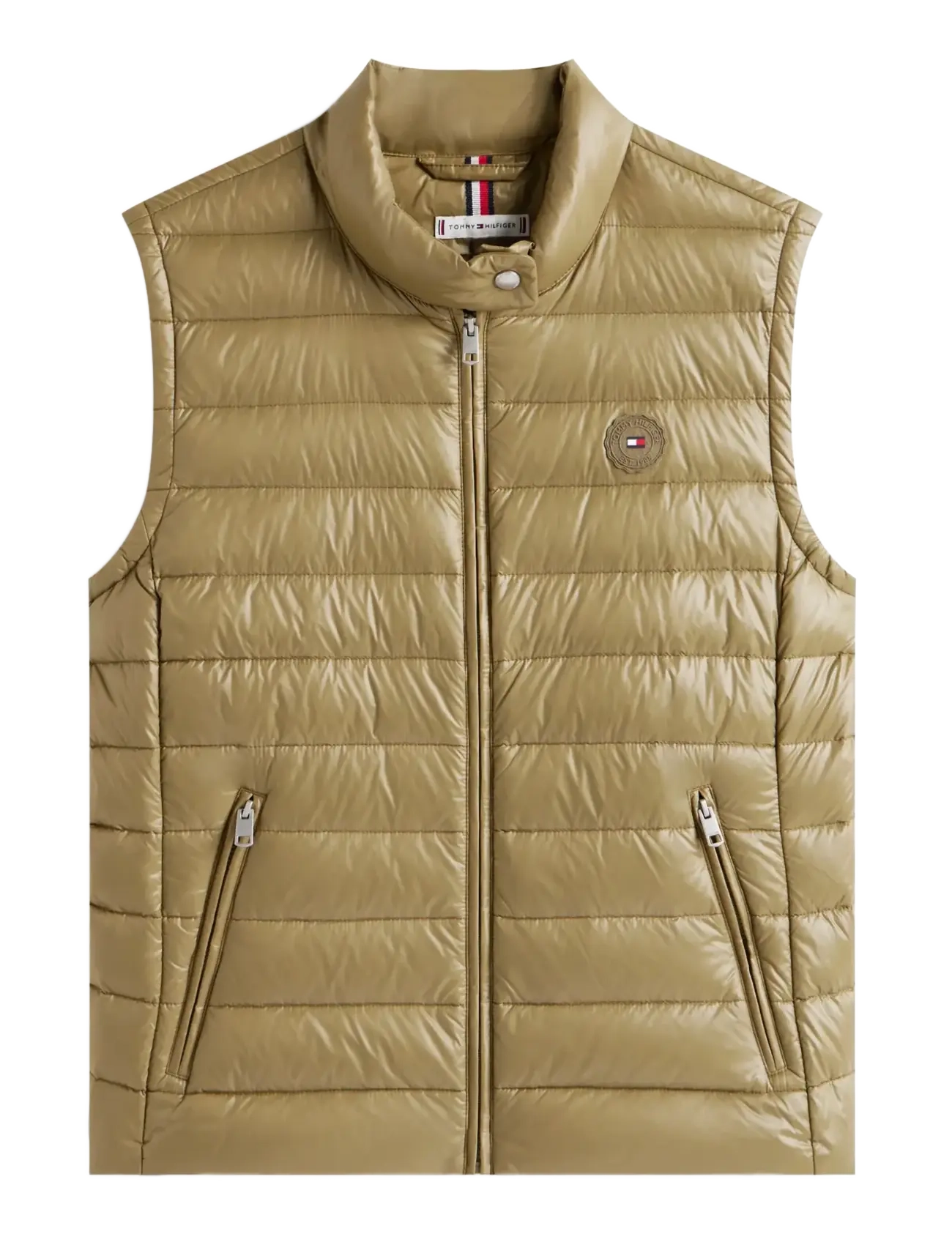 Tommy Hilfiger UL DOWN REG MOCK NK VEST - Vestid - VINTAGE OLIVE / khaki/green